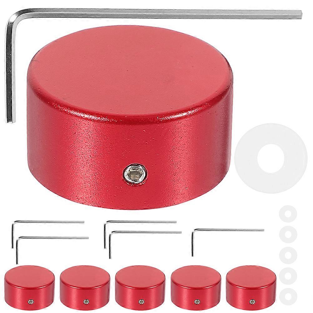 Guitar Effect Pedal Footswitch Toppers Metal Compact and Lightweight Extend Service Life Recording Sets