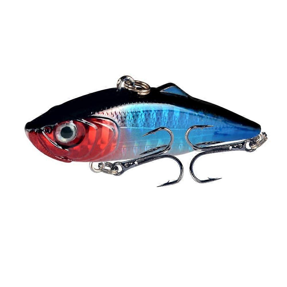 1pc Vibration Angelköder 6cm 11g Long cast Rattlin Iscas Artificial Wobbler Plastic Hard bait All Swim carp Tackle (Color : 2, Size : 6cm 11g)