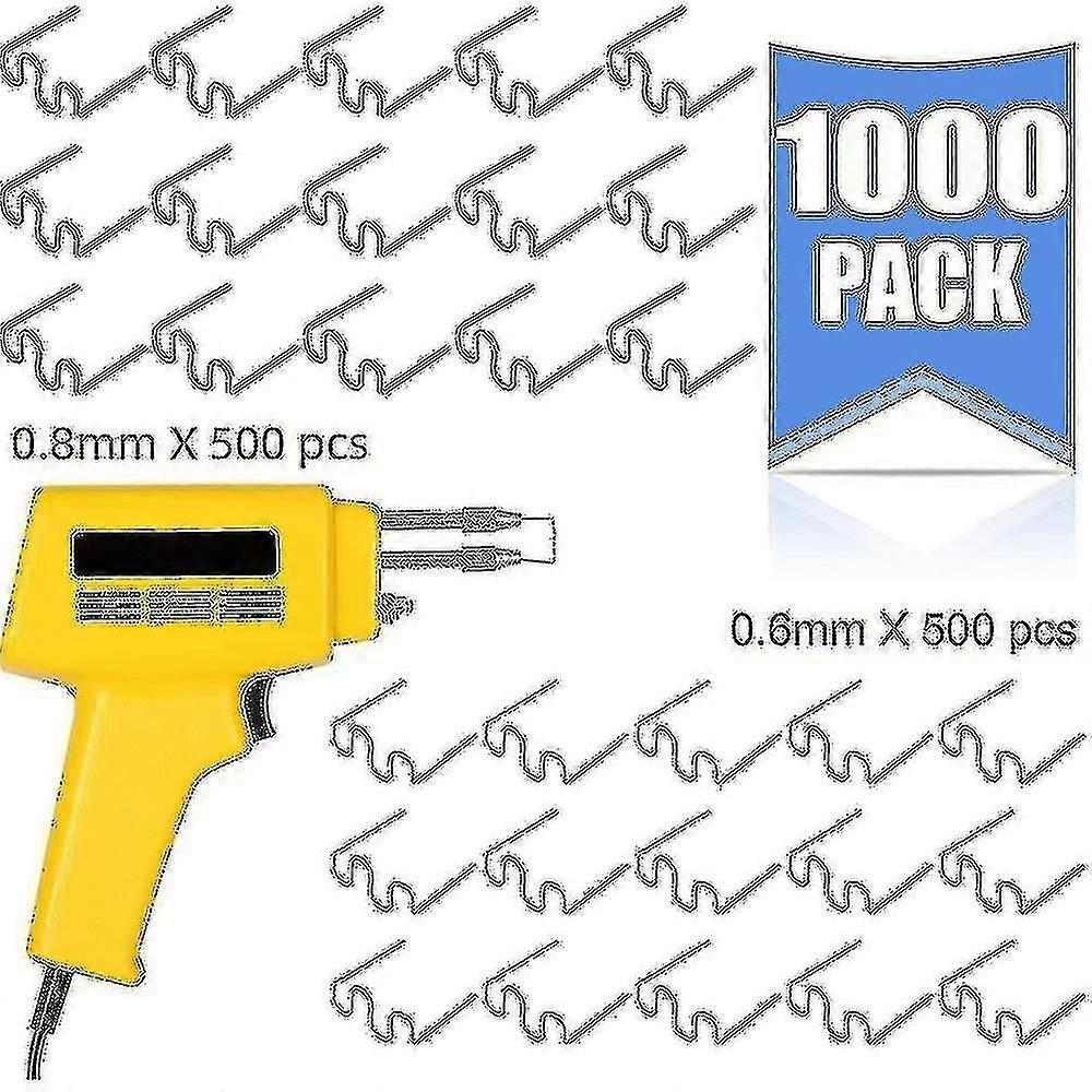 1000pcs Plastic Welding Repair Wave Staples for Welder Tool Kit