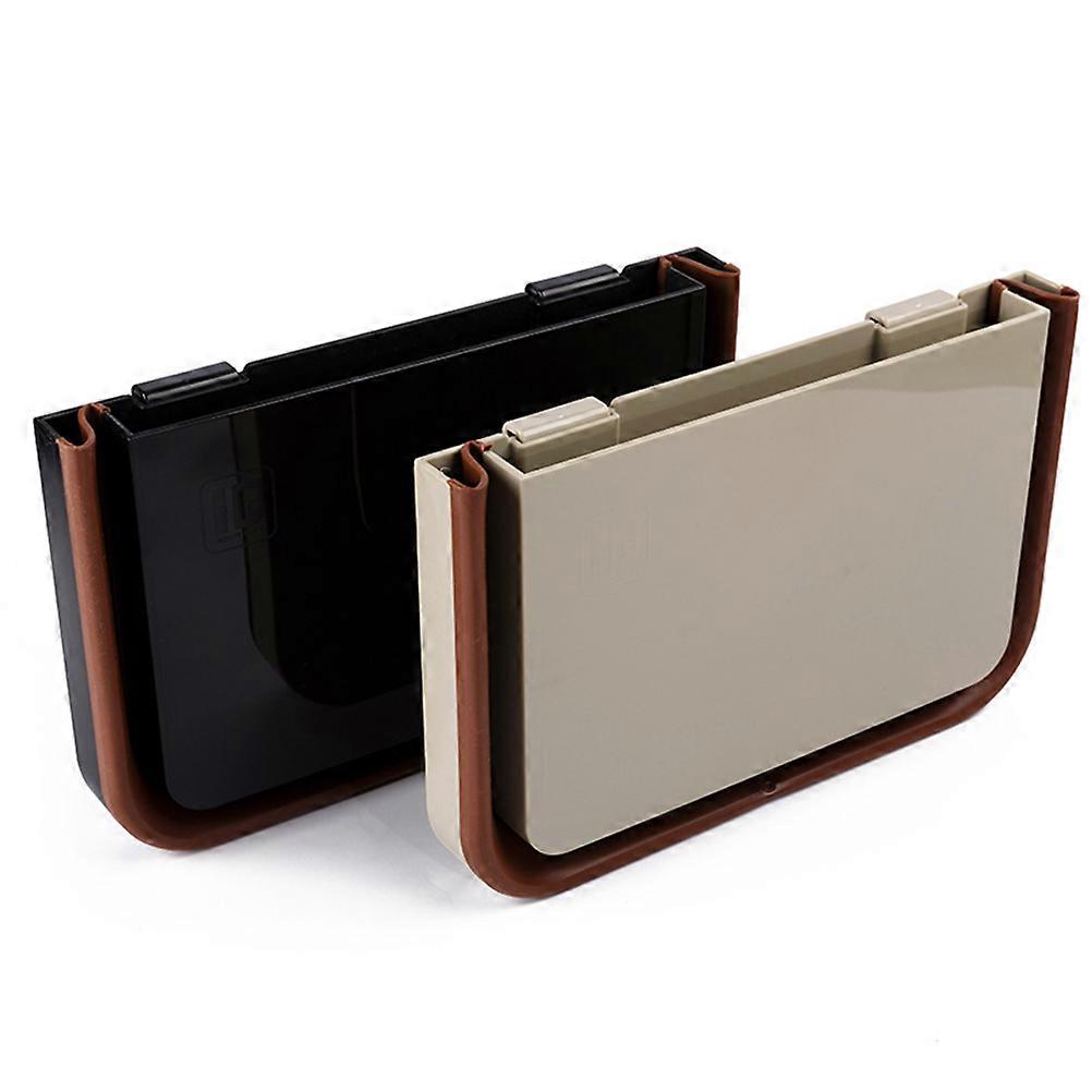 Garbage Bin For Car Foldable Hanging Trash Bin Seat Back Organizers Storage Box Black 25.00X16.00X8.00CM Trash Storage 1Pack