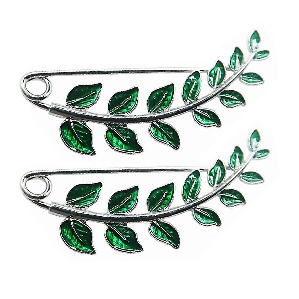 סיכת אבזם צעיף ירוק עיצוב יצירתי אלגנטי, אביזר קל משקל ונוח לנשים, מושלם עבור צעיפים ושמלות להוסיף קסם