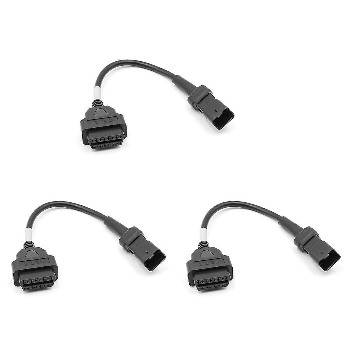 OBD Motorcycle Cable for 4 Pin Plug to OBD2 16 Pin Adapter