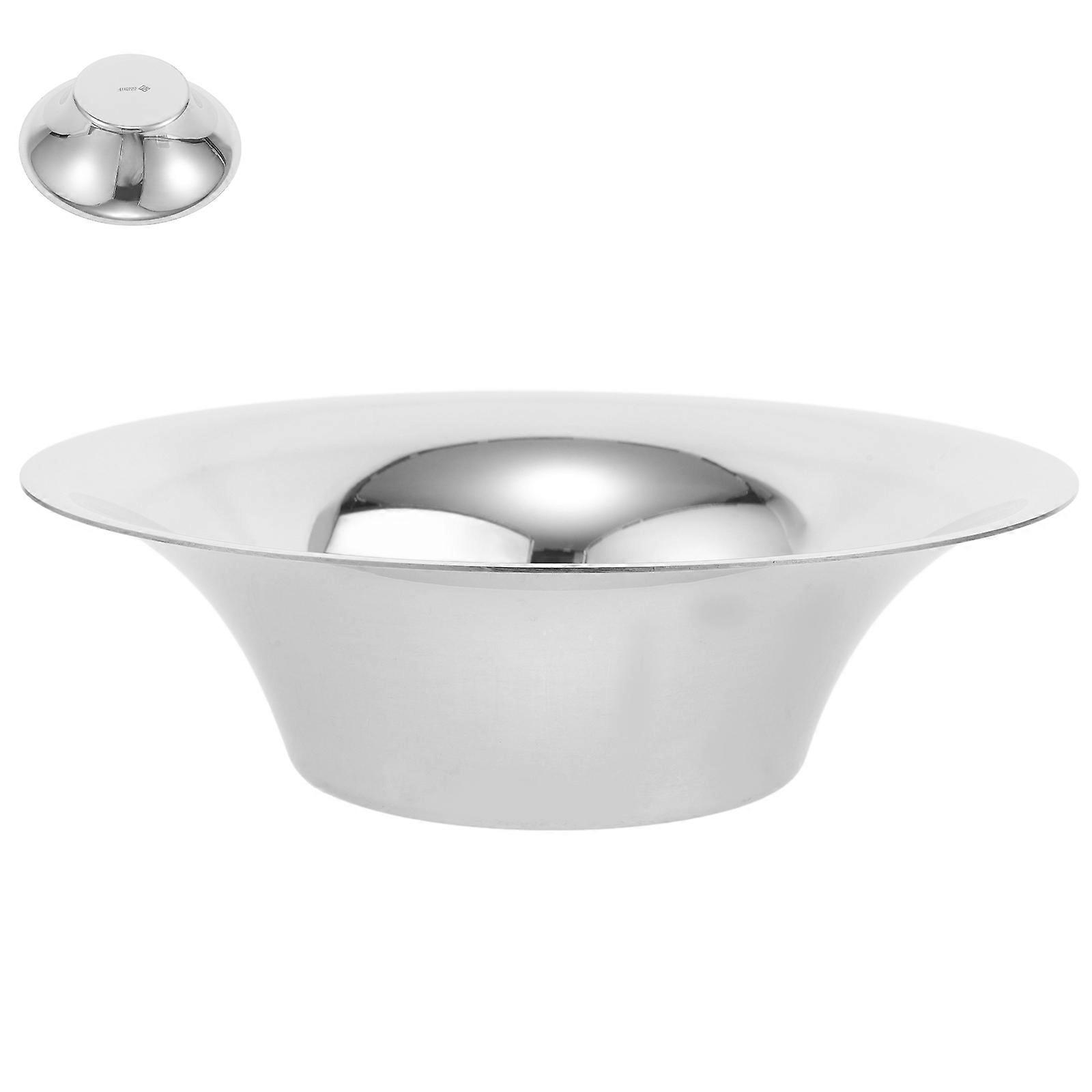 Stainless Steel Multi Purpose Bowl Unbreakable Snack, Soup, Fruit, Salad & Noodle Dish with Easy Pour Design, Wide Mouth and Stable Flat Bottom for