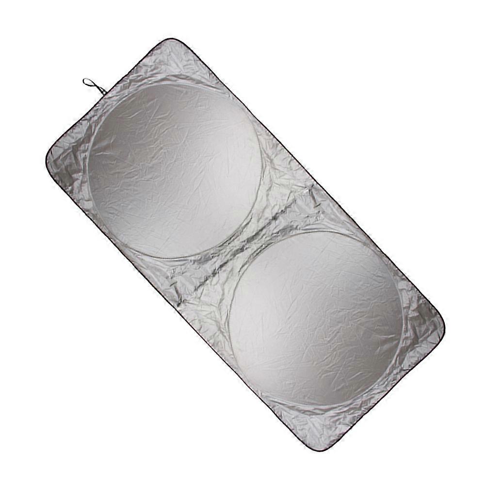 רכב שמשיה מעכב אש הגנת UV בד כסף 150x70 ס"מ כיסוי שמשה קדמית לרכב 1 סט