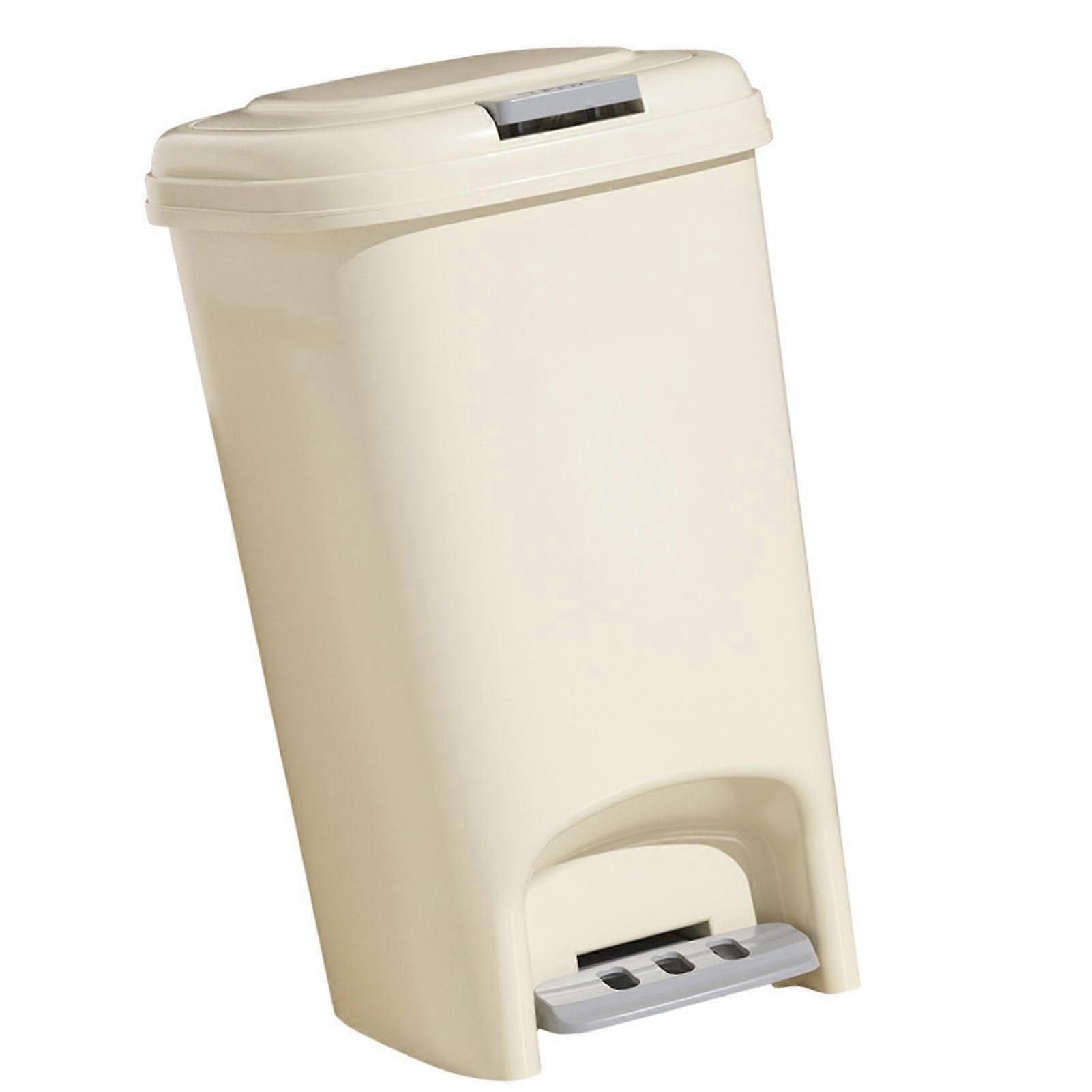 Footprint Trash Can, Large Capacity, Stylish High-Strength Bathroom Waste Bin, Size 25x15 cm, Modern Design