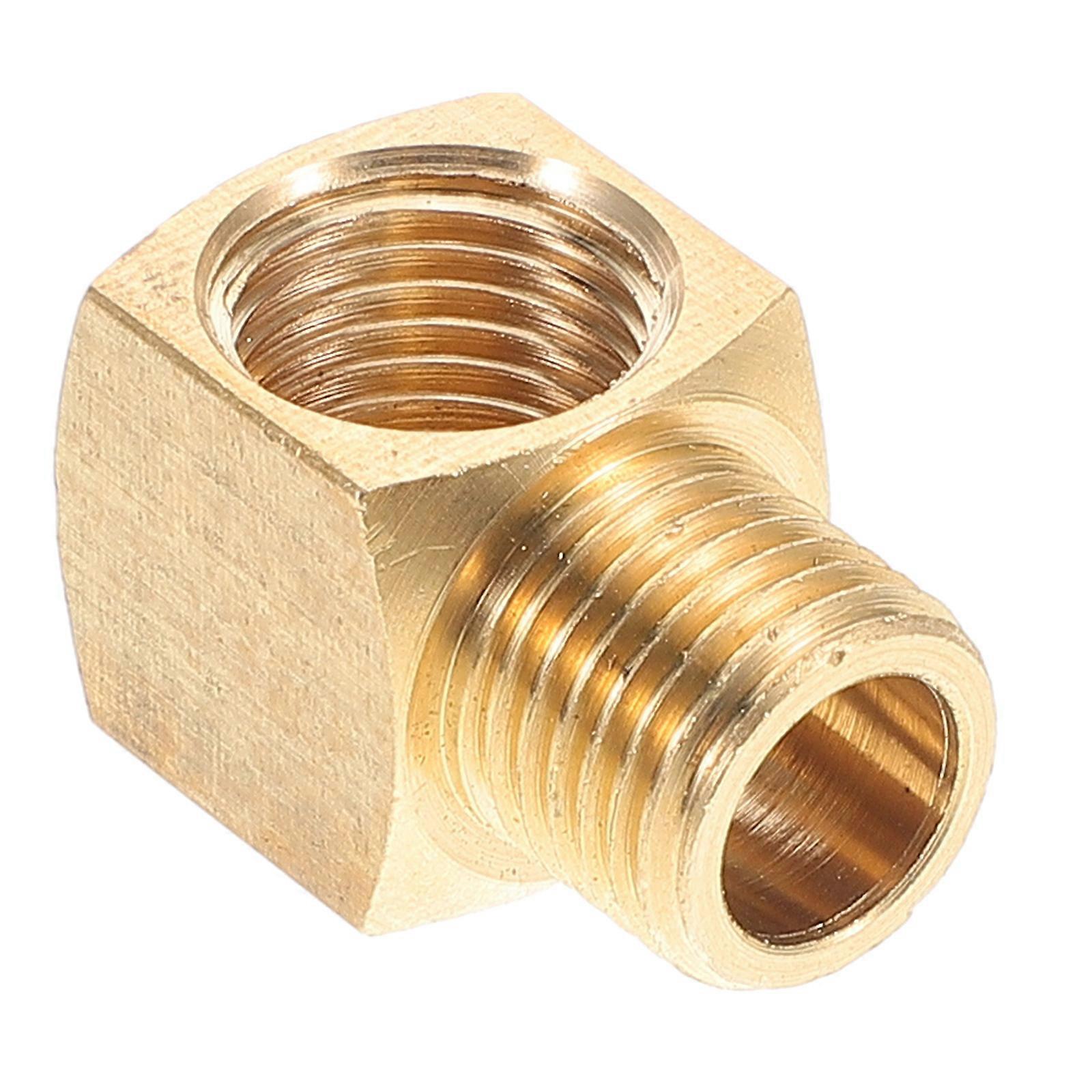 Golden Brass Pipe Fitting For Household Use pipeline Connection 90 Degree Street Elbow 1Pack