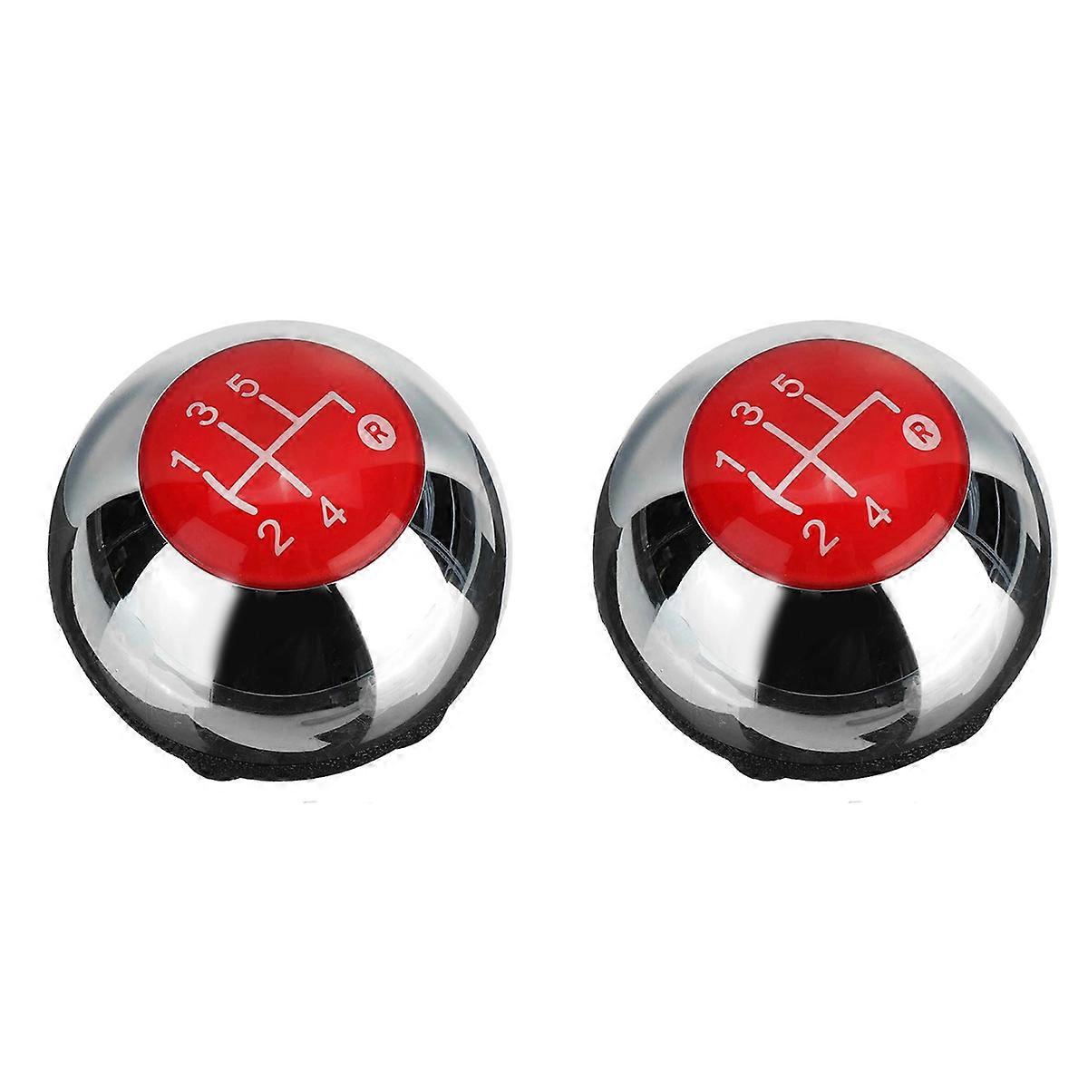 5 Speed Gear Shift Knob for 2012-2018 Chrome+Red 55344048