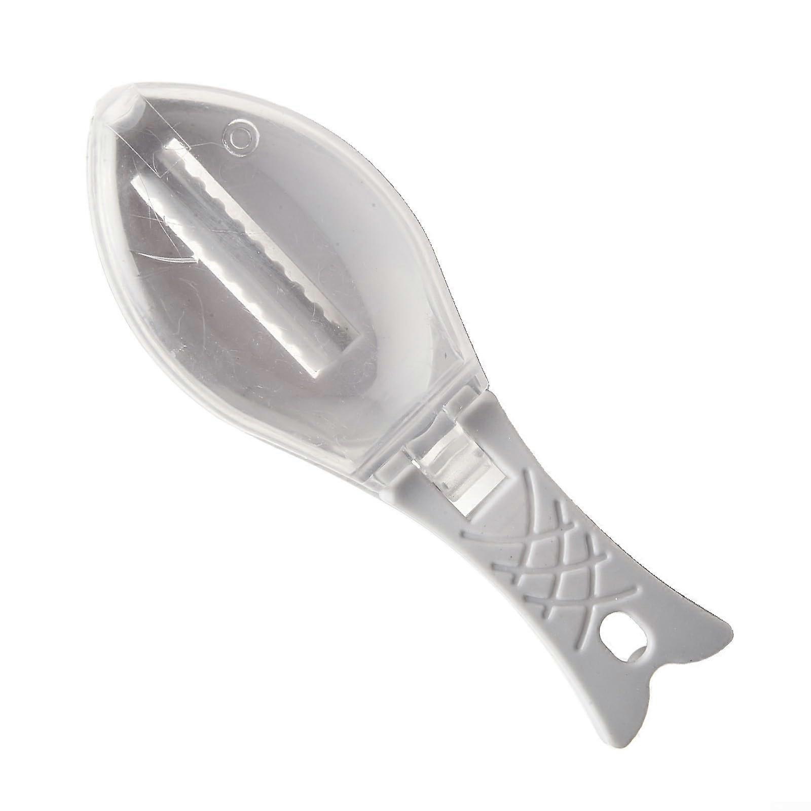 Compact Fish Scaler Tool, User-Friendly Brush with Cover for Fast and Easy Fish Cleaning, Ergonomic Design