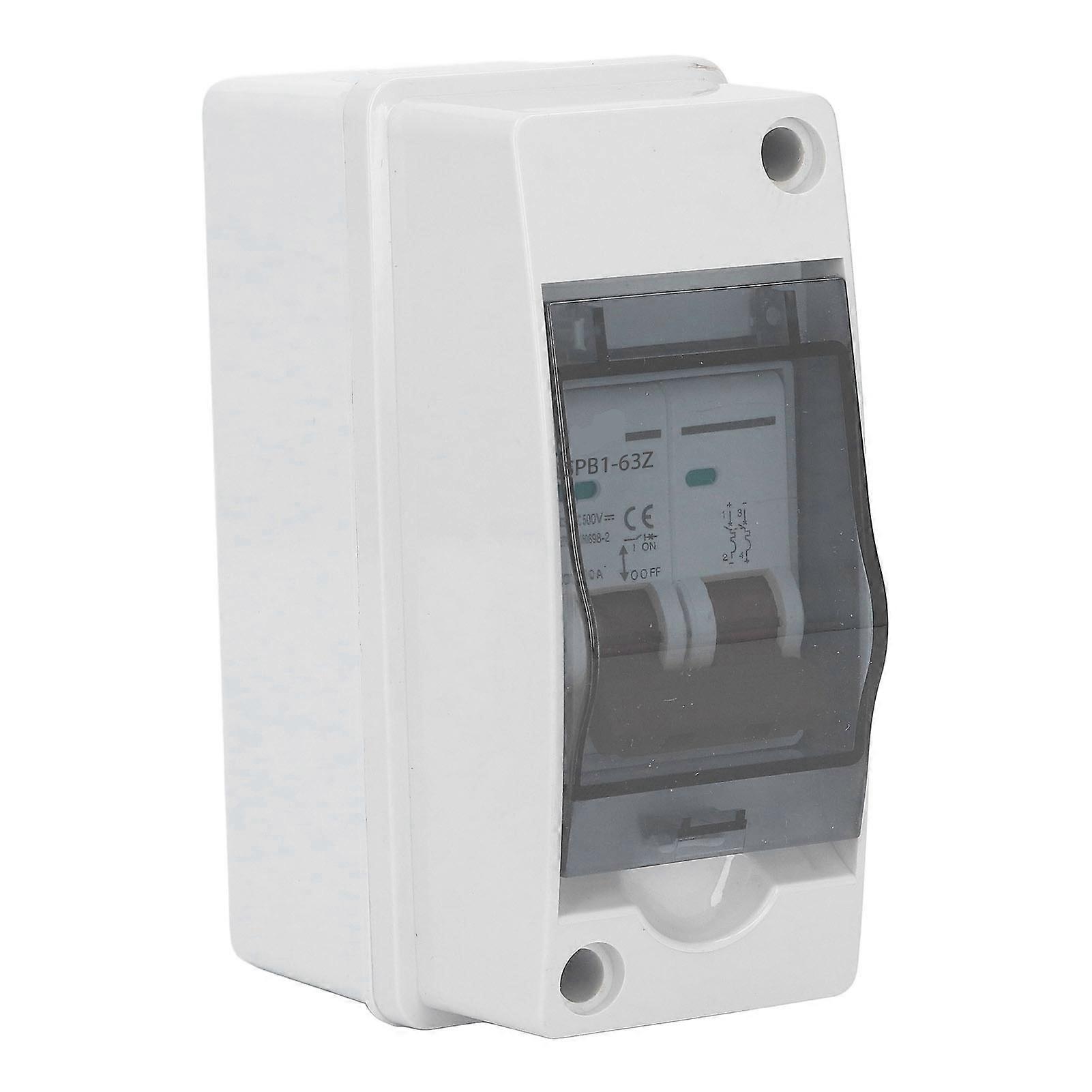 Solar PV Disconnect Switch with IP65 Waterproof Distribution Box Mini Circuit Breaker Combiner Box DC500V 40A 