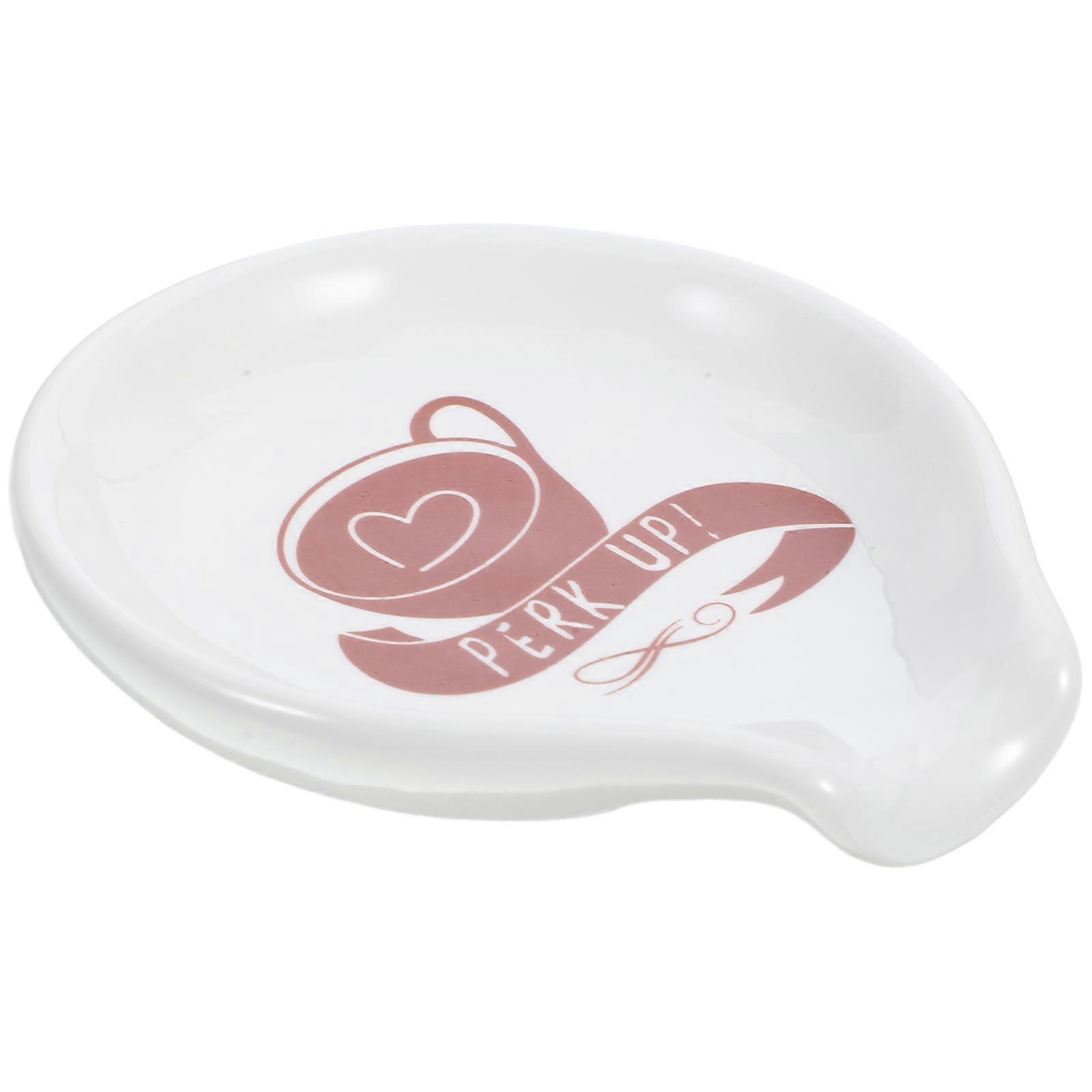 Spoon Rest Ceramic Home Decor Multi-functional 10.00X9.00X1.70CM Simple Style 1Pcs