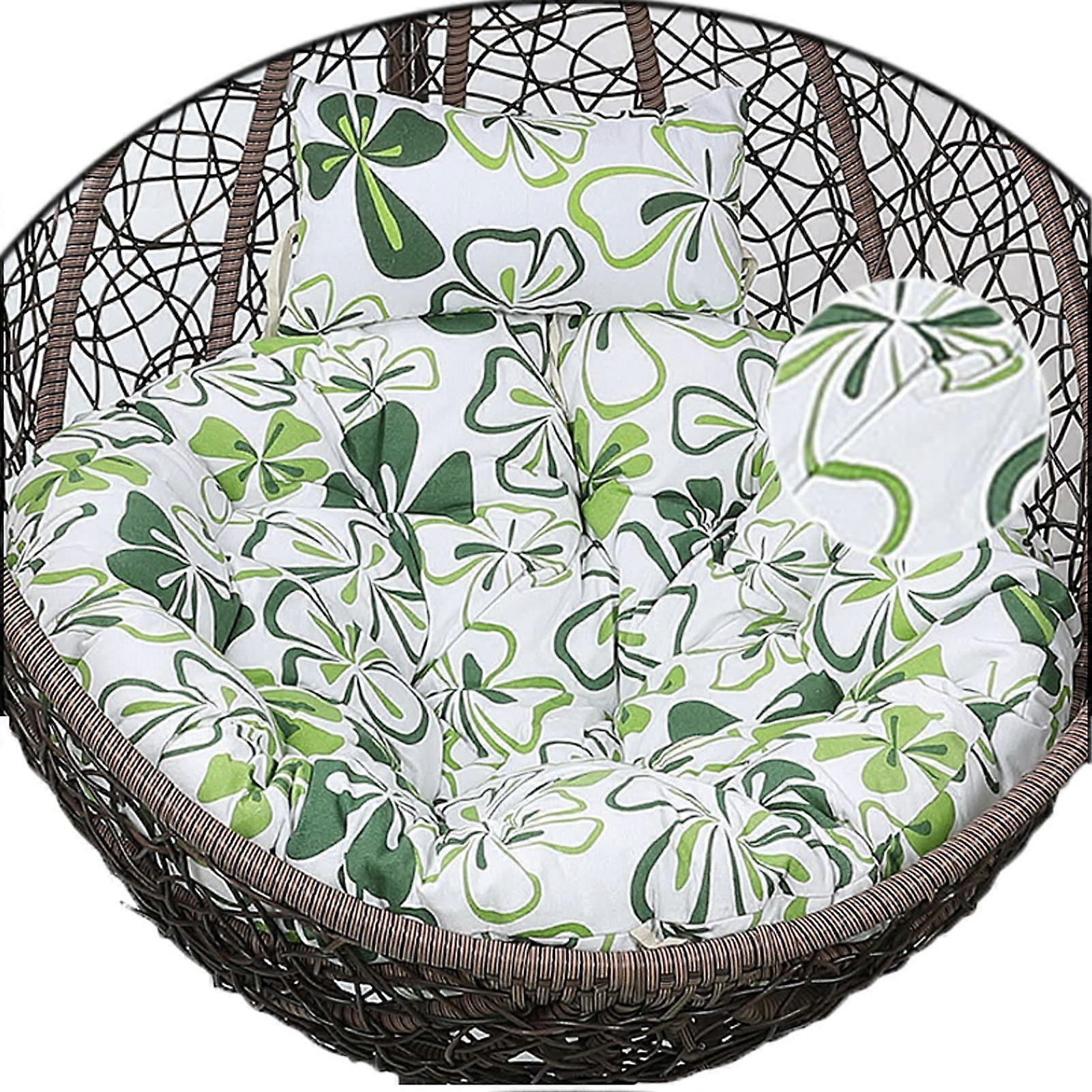 Egg chair cushion cover, soft and comfortable, swing basket, seat cushion for indoor and outdoor use (without padding, color: A)