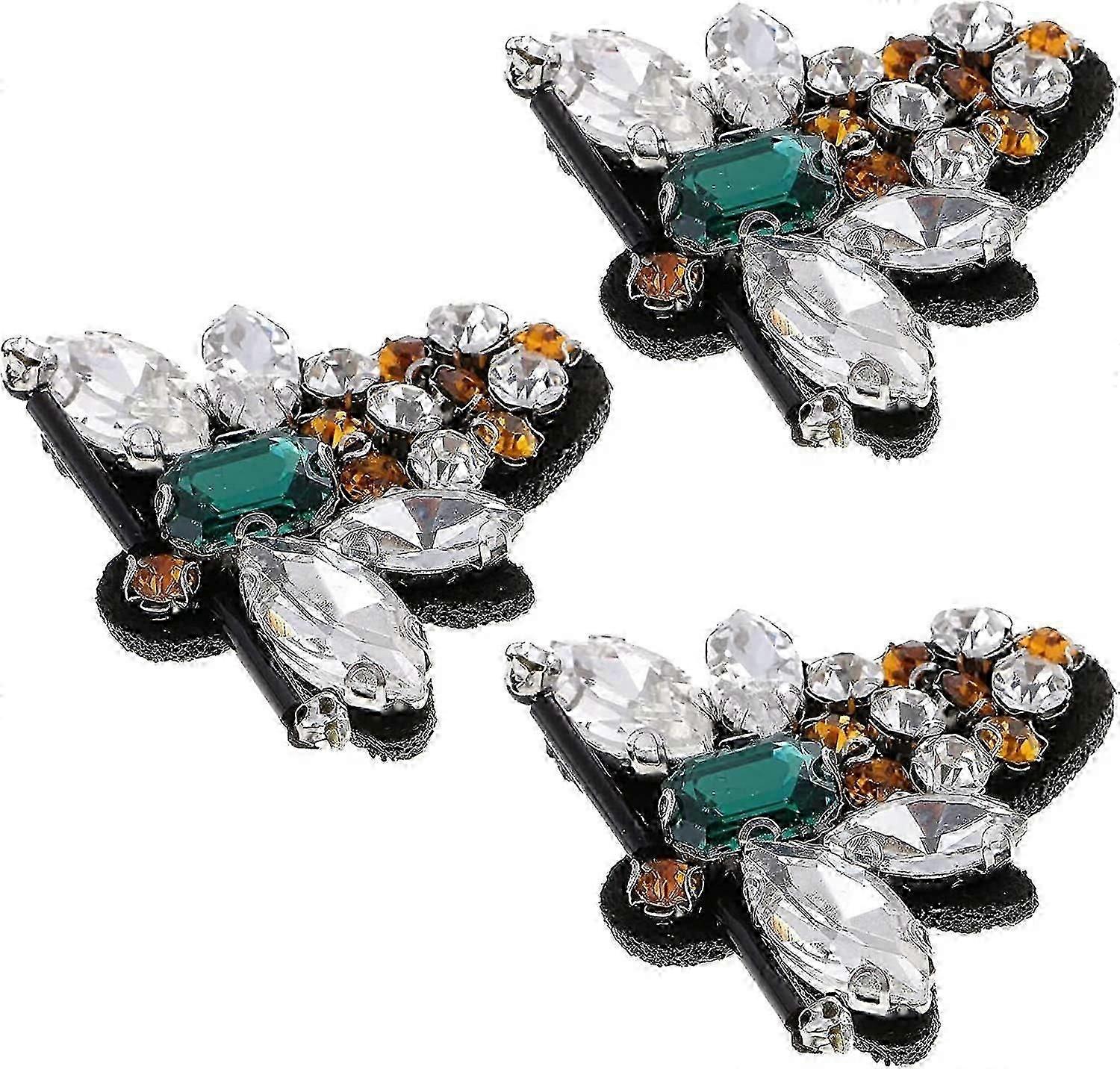 Beaded Rhinestone Cloth Patch DIY Fabric Applique Iron Patch For Apparel (Style D)