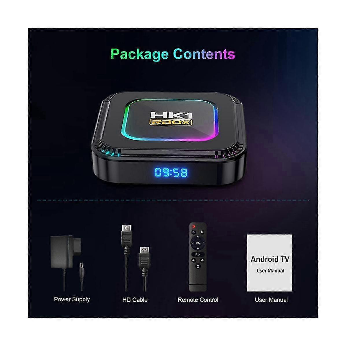 4G+128G Android 13 TV BOX RK3528 2.4G WIFI 6 BT 5.0 8K Video Decoding Media Player Set Top Receiver