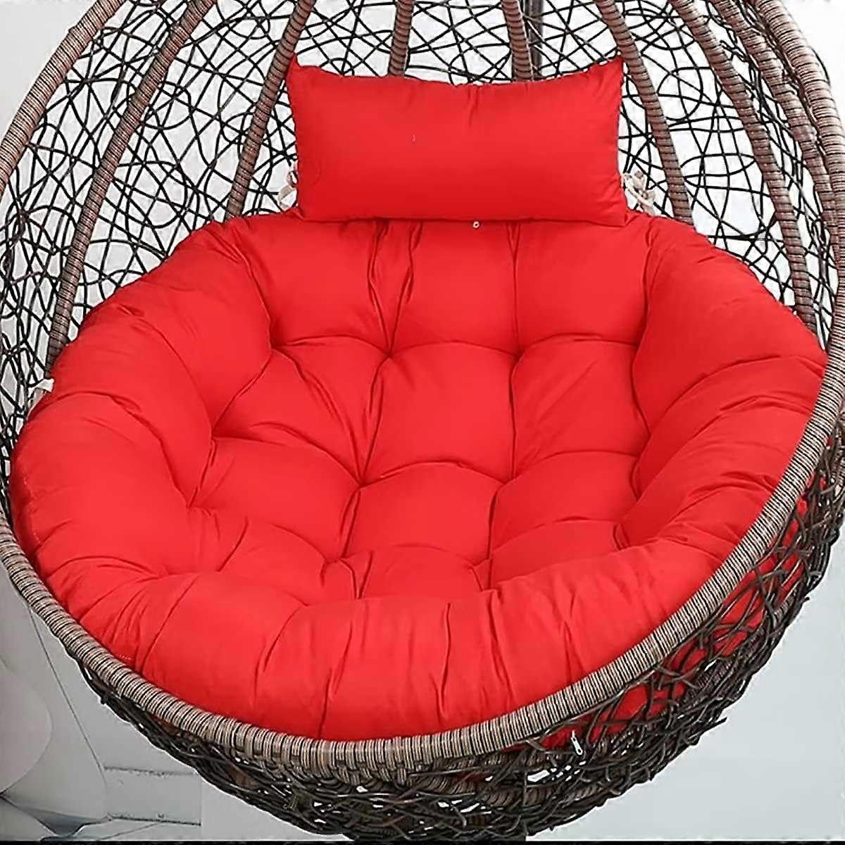 Thickened Grey Egg Swing Cushion for Porch Swings and Hanging Baskets