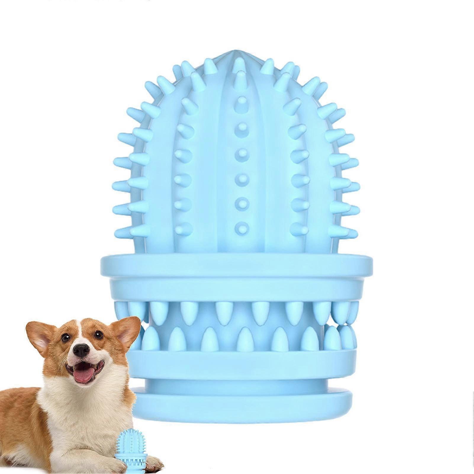 Durable Dog Chew Toy Cactus Shape - Interactive Indestructible Toy for Large and Small Dogs - Safe Cleaning Material