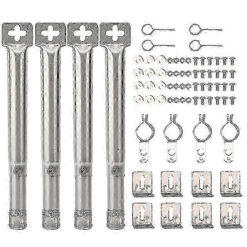 4個ユニバーサル調整可能なステンレス鋼バーベキューガスグリル交換用バーナーチューブ