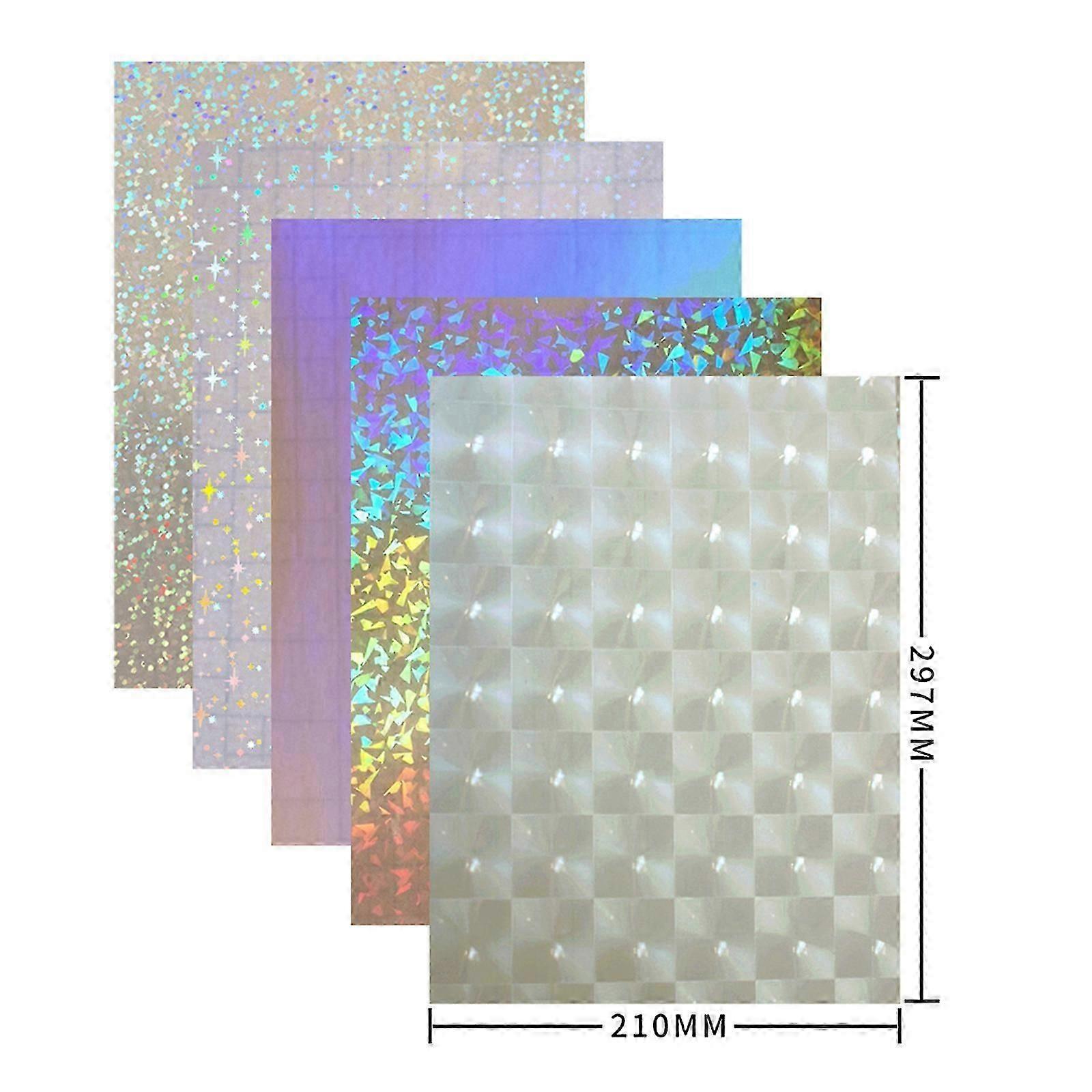 Holografinen tarrapaperi kirkas A4-tarra, paperi itseliimautuva vedenpitävä läpinäkyvä kalvo valokuvapaperikuvalle