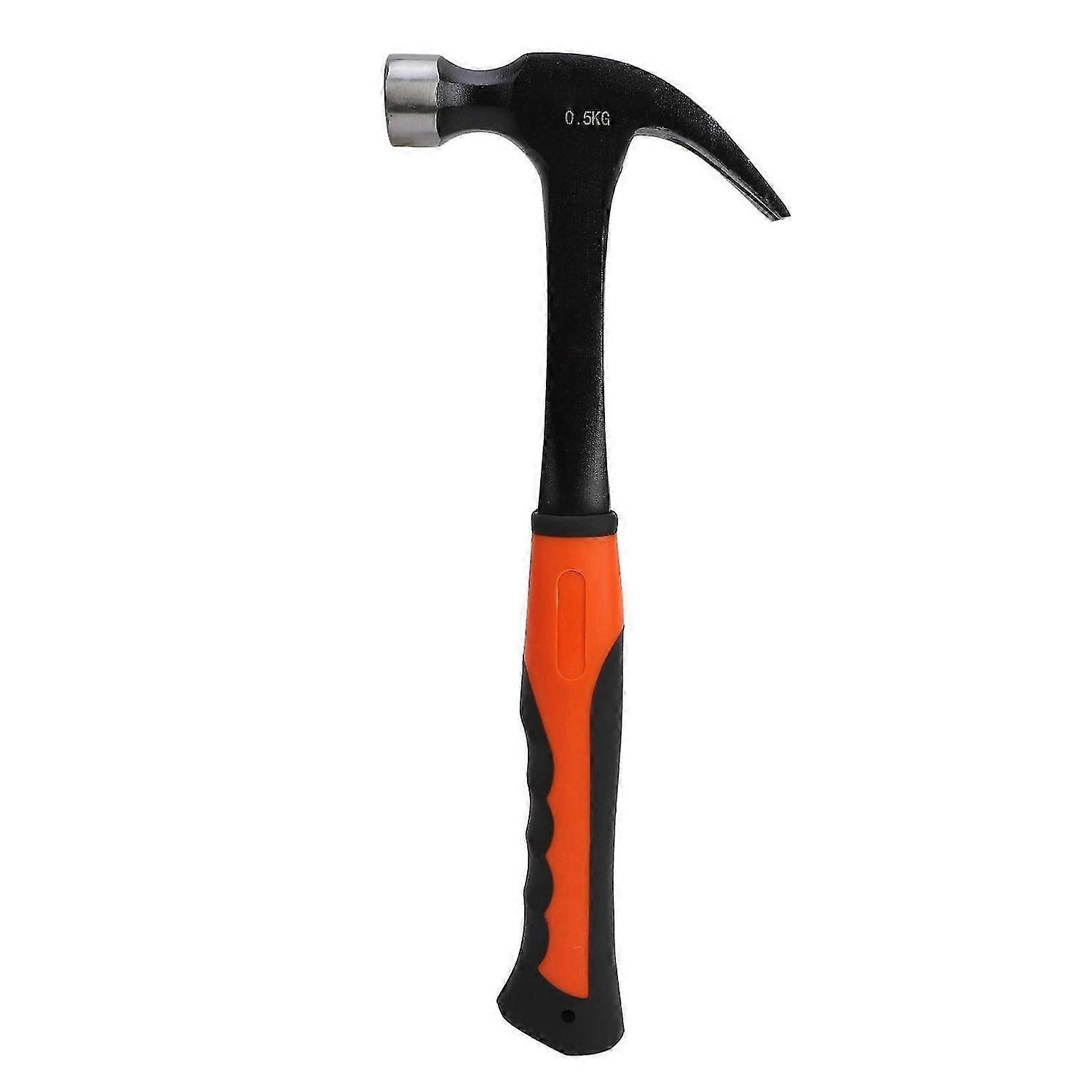 Mini Claw Hammer Multifunctional High Carbon Steel and TPR Electrician Nailing Hammer for Woodworking 0.5KG