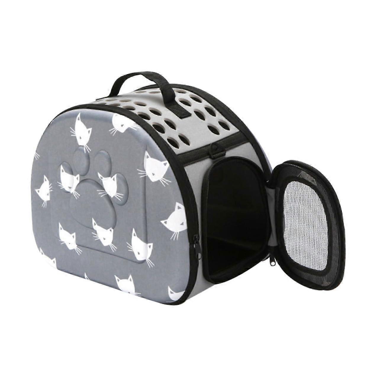 Foldable Cat Carrier Backpack Breathable Pet Carrier Bag for Outdoor Activities Portable Design with Shoulder Strap for Stability