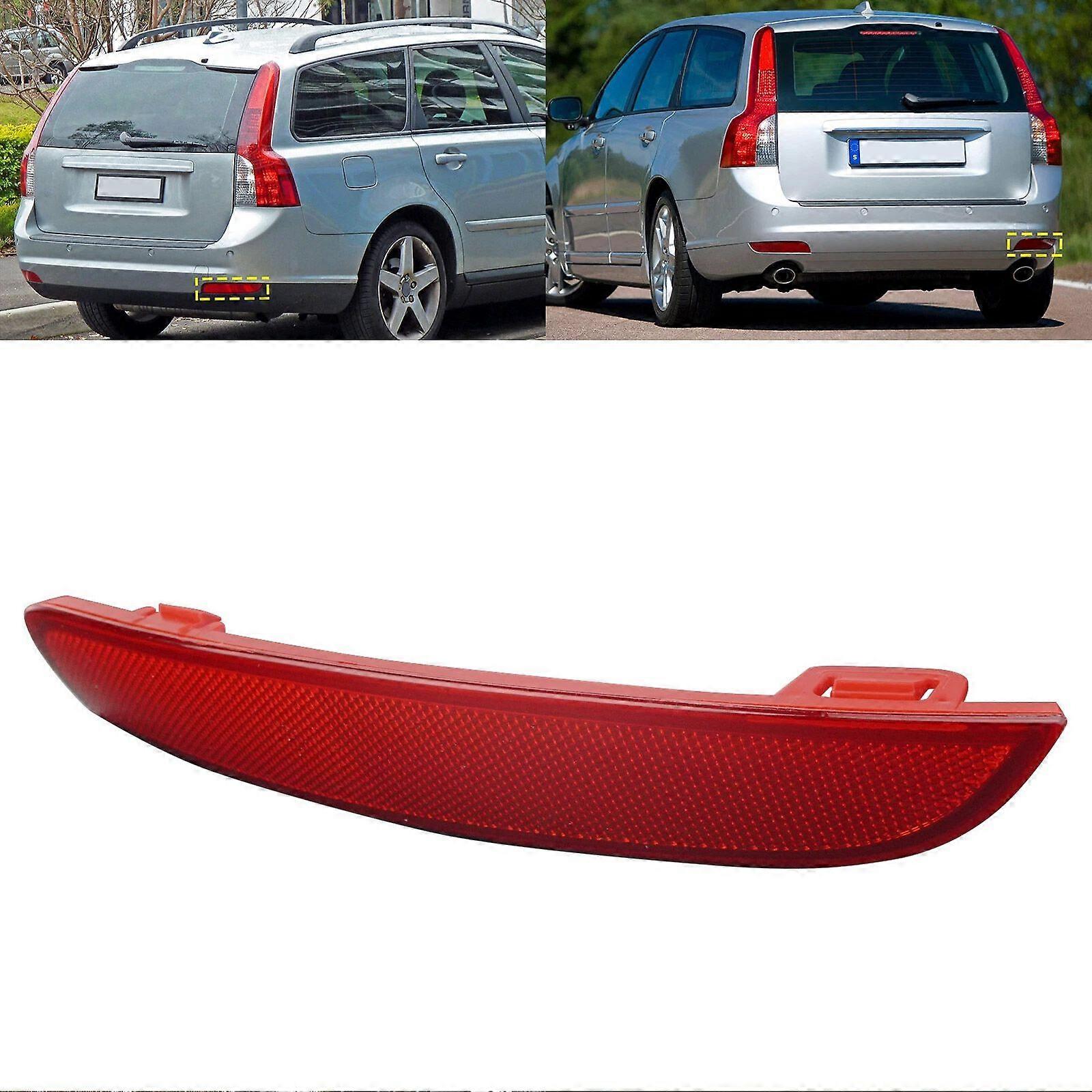 右后尾保险杠反射器无灯组件适用于 2008-15 沃尔沃 S40 II V50