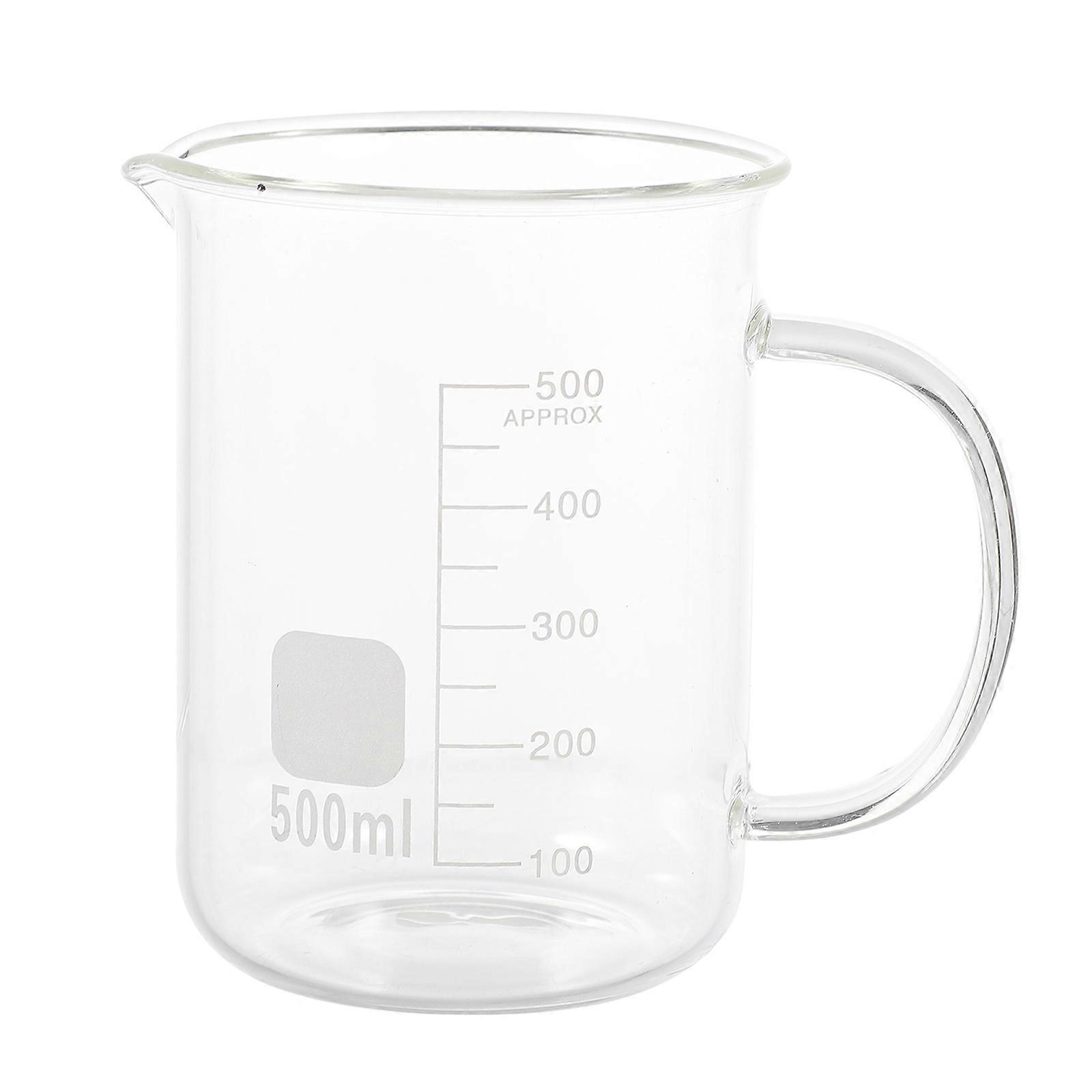 Glass Measuring Cup Transparent Measure Cup for Liquid Use 1Pcs