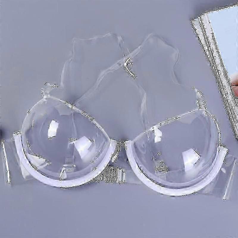 2023 Women 3/4 Transparent Clear Push Up Bra Ultra-thin Strap Invisible Bras Underwear