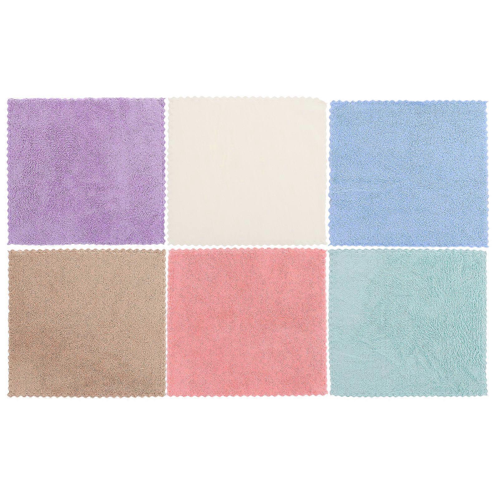 6pcs Hamster Blankets Comfortable Bath Towels Bedding Multi Use Coral Fleece Small Pets Cage Liners Sleeping Blankets