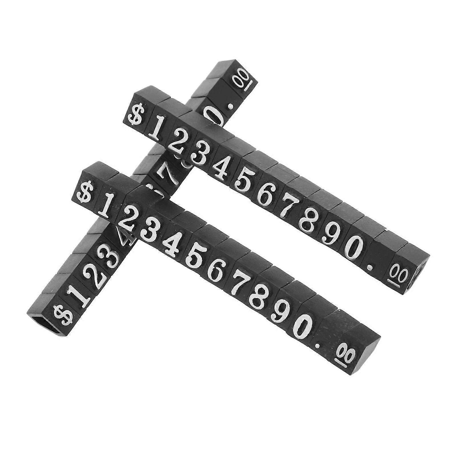 Price Display Cube Plastic Wide Application For Jewelry Retailers 3Pack