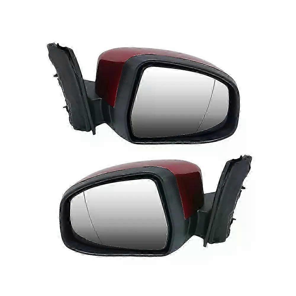 Side Door Mirror Assembly Fit For Fit For d Focus MK3 2011-2018 Euro Version Candy Red With Turn SignaL Light Wing Mirror Car Accessories