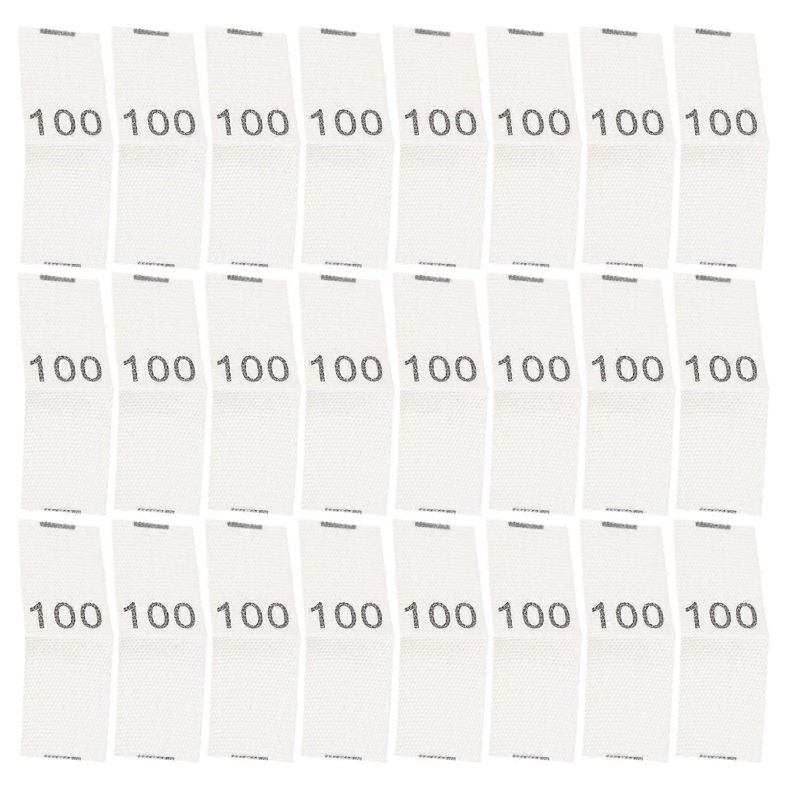 Labels For Clothes Sewing Size Tags Practical Use Rectangular 1.6X1.2cm Beige 200Pcs