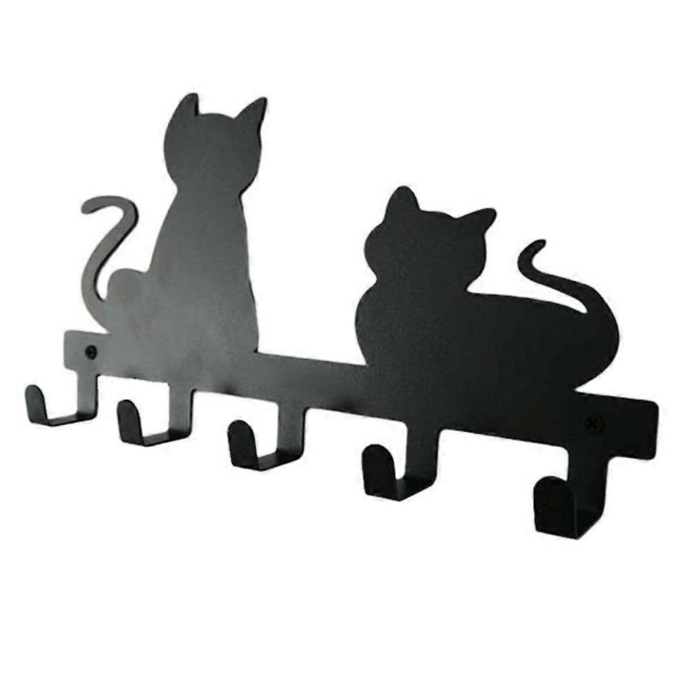 Cat Coat Hanger Creative Wall Mount Hook Bathroom Decoration 1Set
