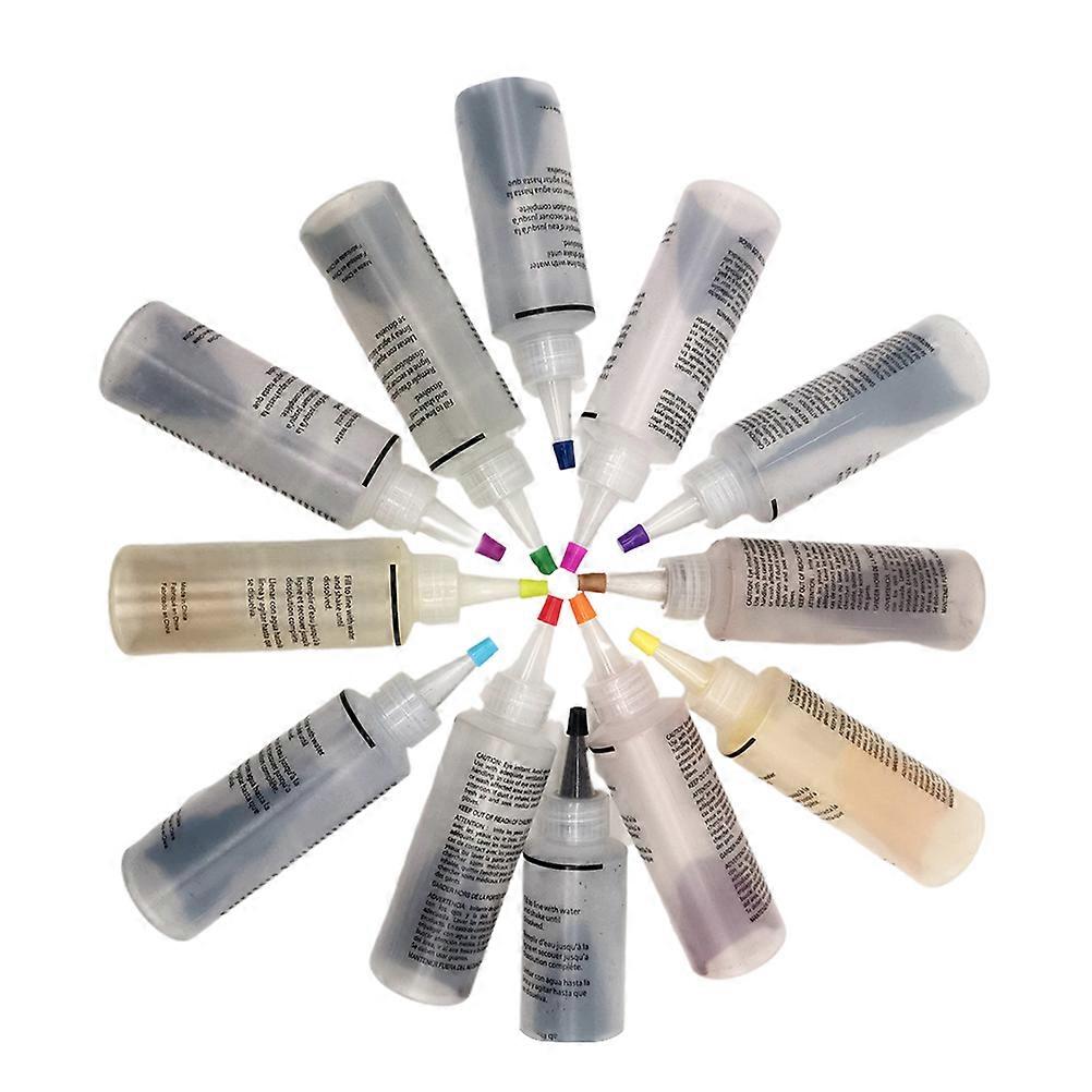 Pigment de couleur DIY Tie Dye Pigments Set pour vêtements et accessoires Teinture d’eau froide de couleur assortie 1Set