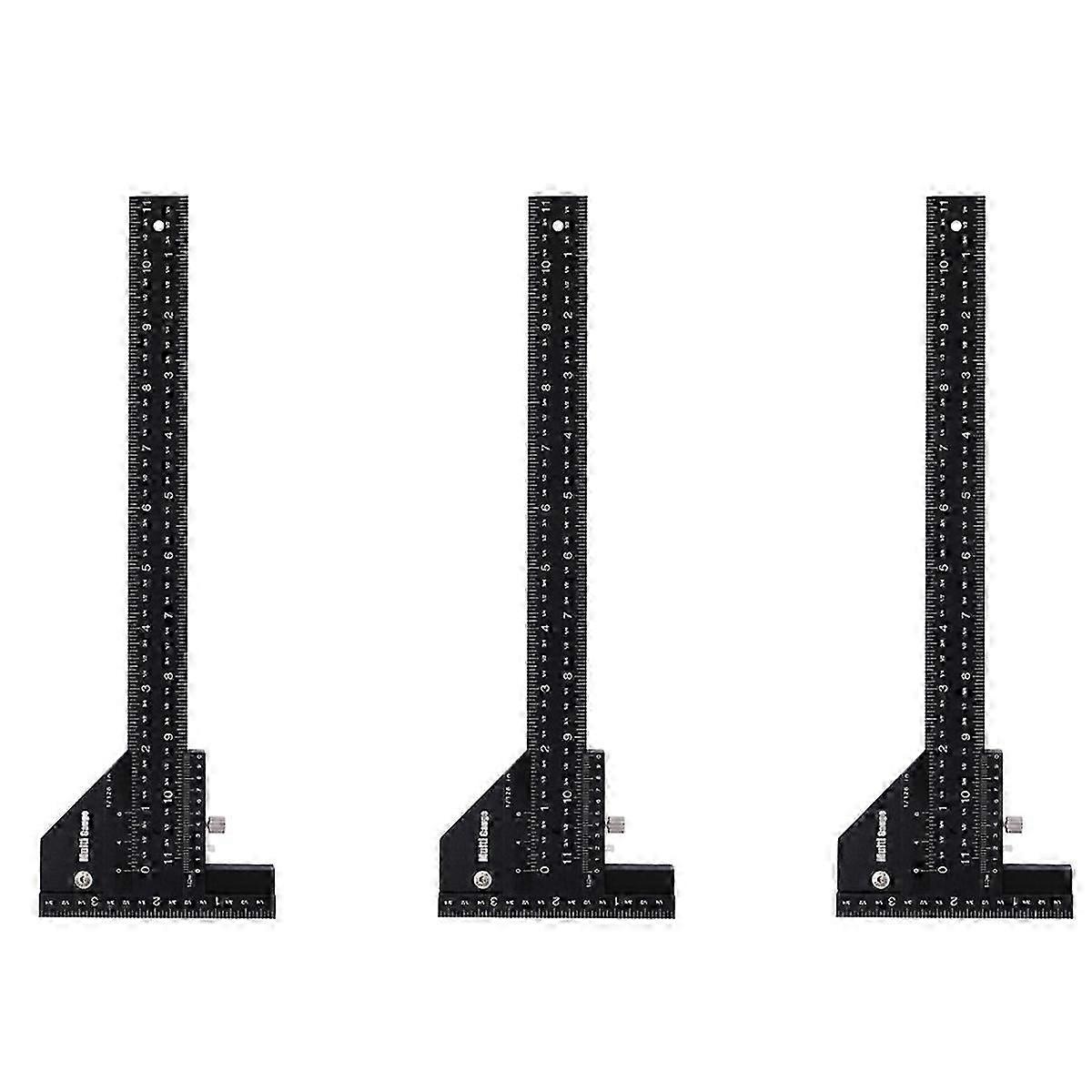 3X Multi Gauge Woodworking Multifunctional Ruler,angle Ruler Woodworking Tools