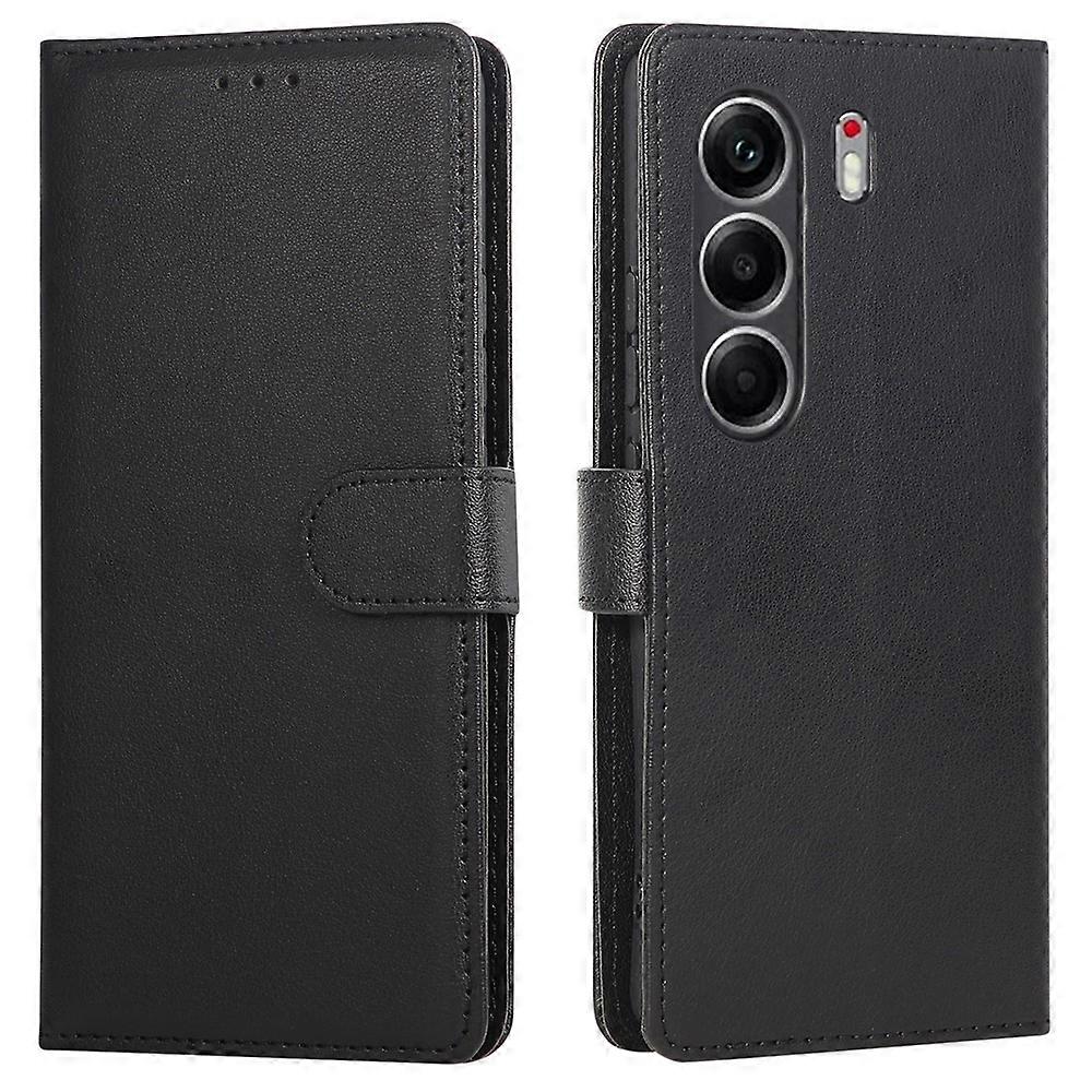 Compatível para TECNO Camon 40 4G Capa de carteira com alça de couro PU