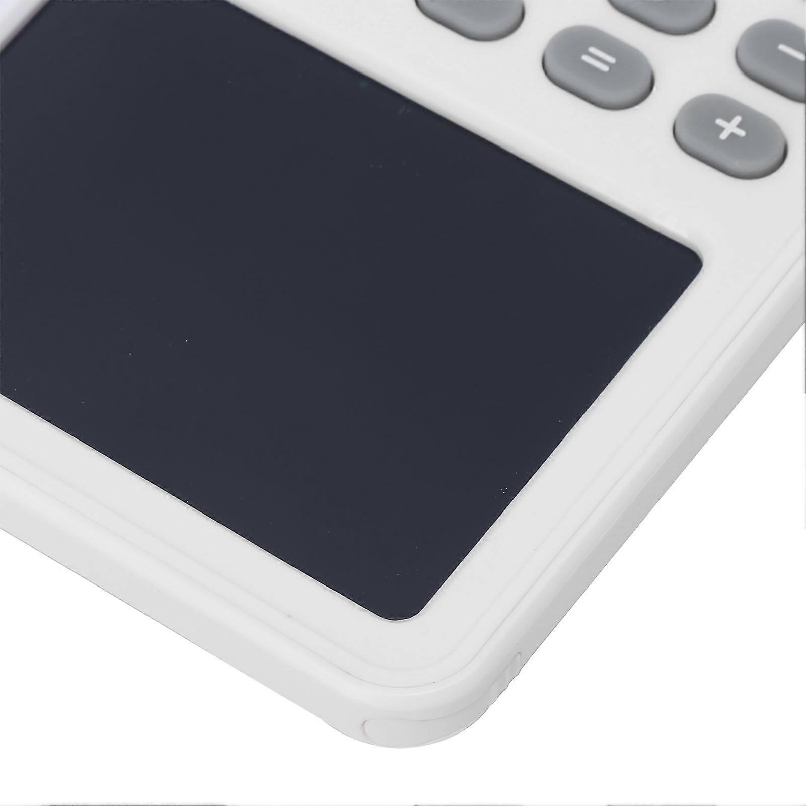 Calculator Writing Tablet White LCD 12‑Digit Display Portable Painting Handwriting Board