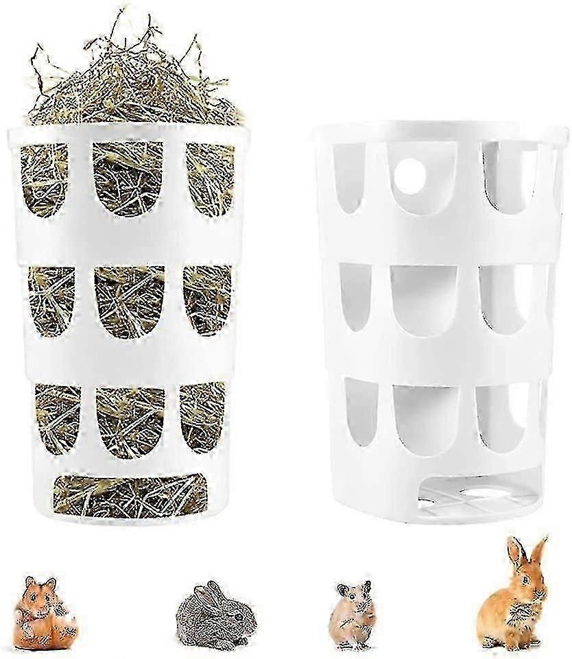 con 2 Stück Kaninchenfutterspender Hase, Heu Meerschweinchen Heufutterspender, Futter Heufutterspender
