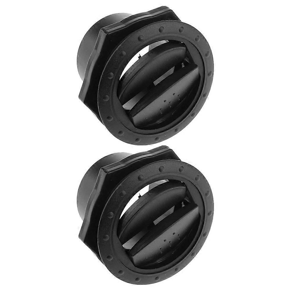 Adjustable Vent Cover for RV Ceiling AC, 2PCS Airflow Diverter Grille, Round Ventilation Outlet for Buses and RVs