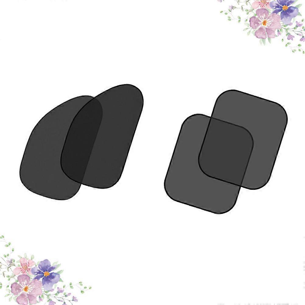 Suction Cup Car Window Shade Sun Block Anti-Dust Black Helical Design For Suv Vehicle Use 4 Pairs