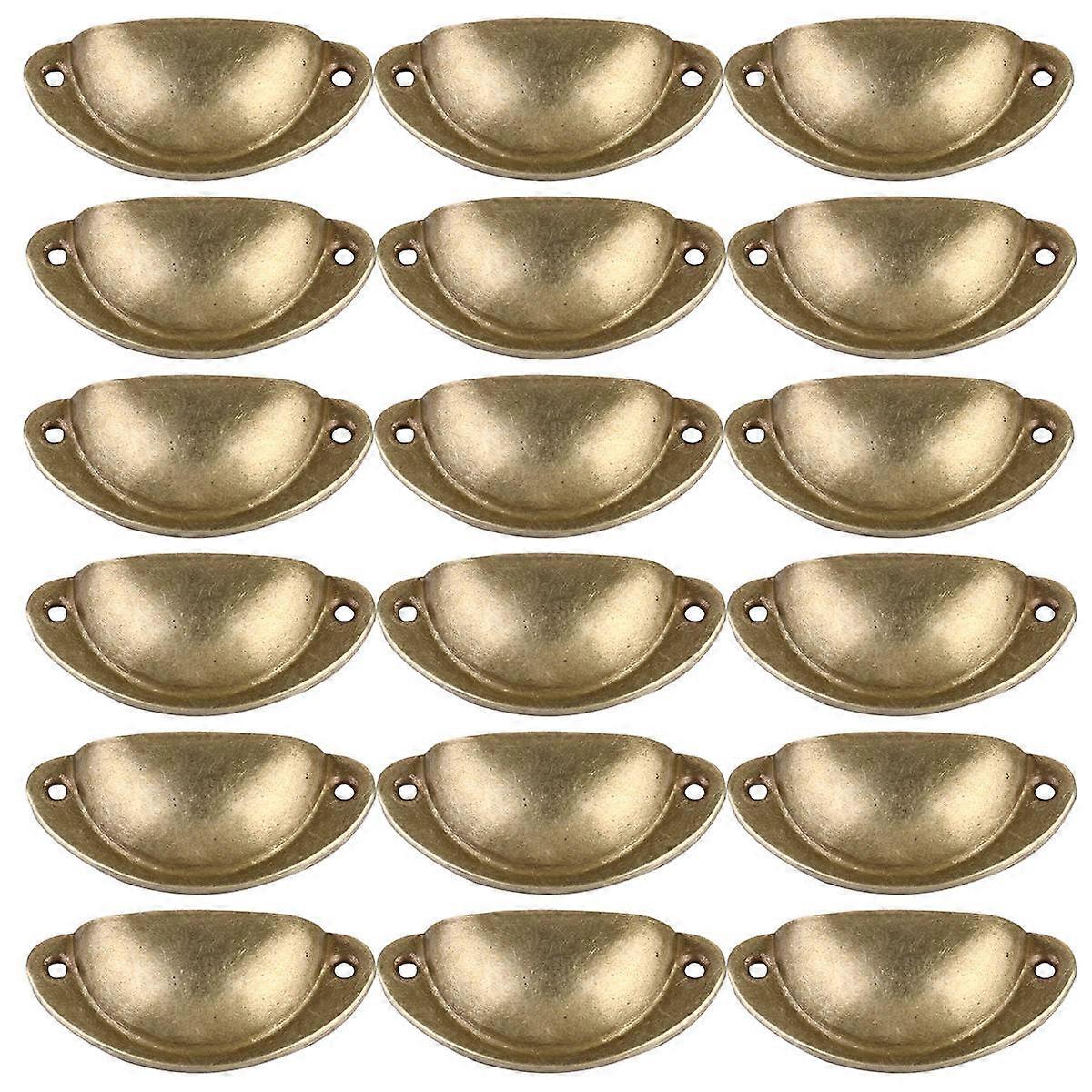 Retro Style Furniture Accessory Metal Handles Semicircle Shape Durable Iron Wardrobe Pulls for Interior Decoration 18Pack