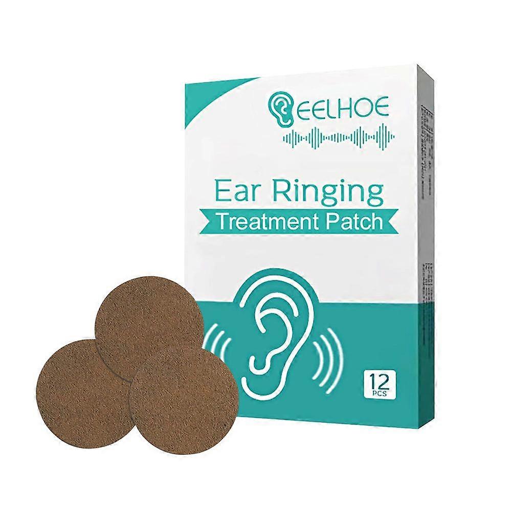 12PCS Tinnitus Tratment Patches, Effectively Reduce Ear Ringing & Ear Noise, Tinnitus Patches with Natural Ingredients, Improves Ear Discomfort
