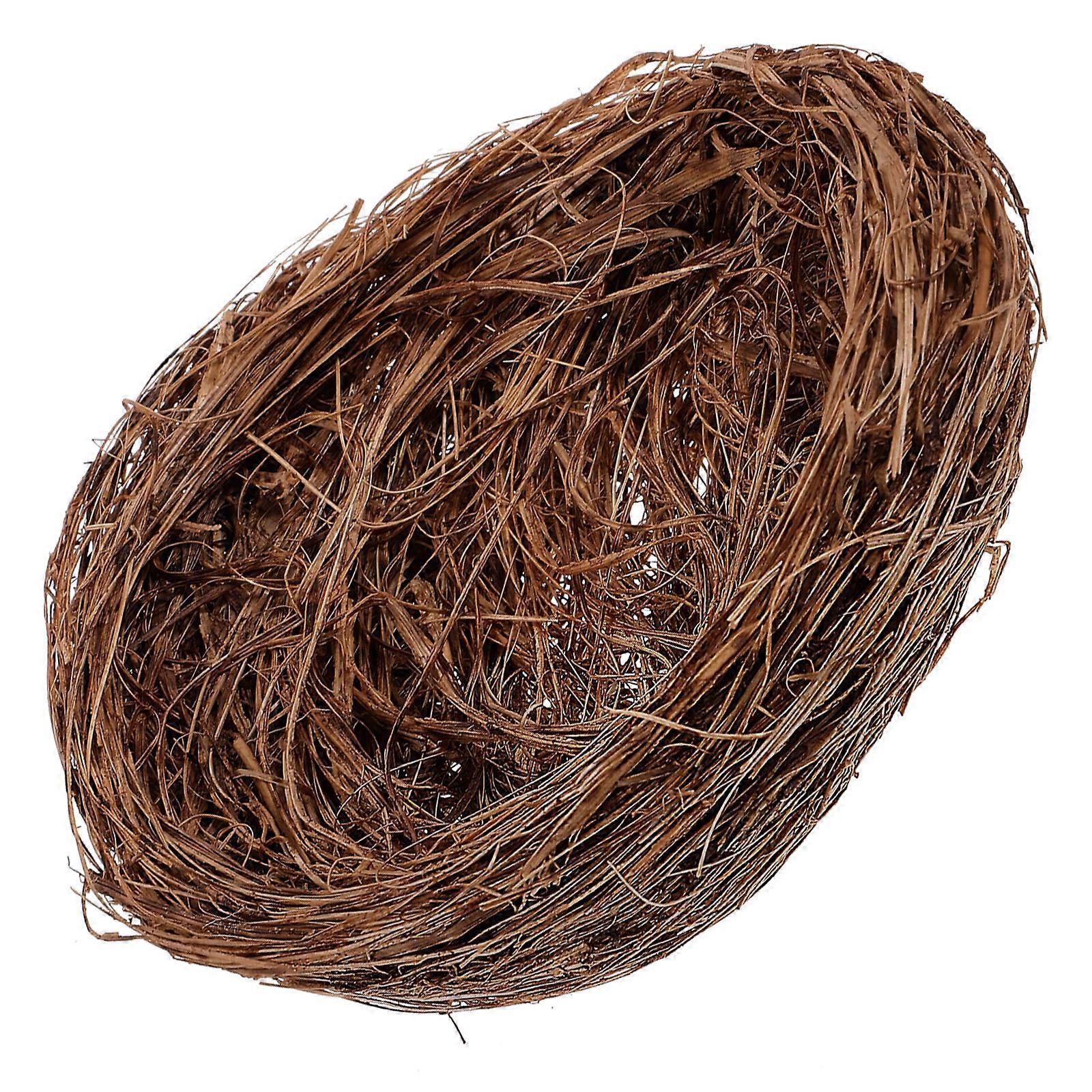 Parrot Supplies Rattan Knitted Birds Nest Warmth Sleeping Bed Natural Environment Light Brown 10x10x3 Cm Safe Living Space 1Pcs