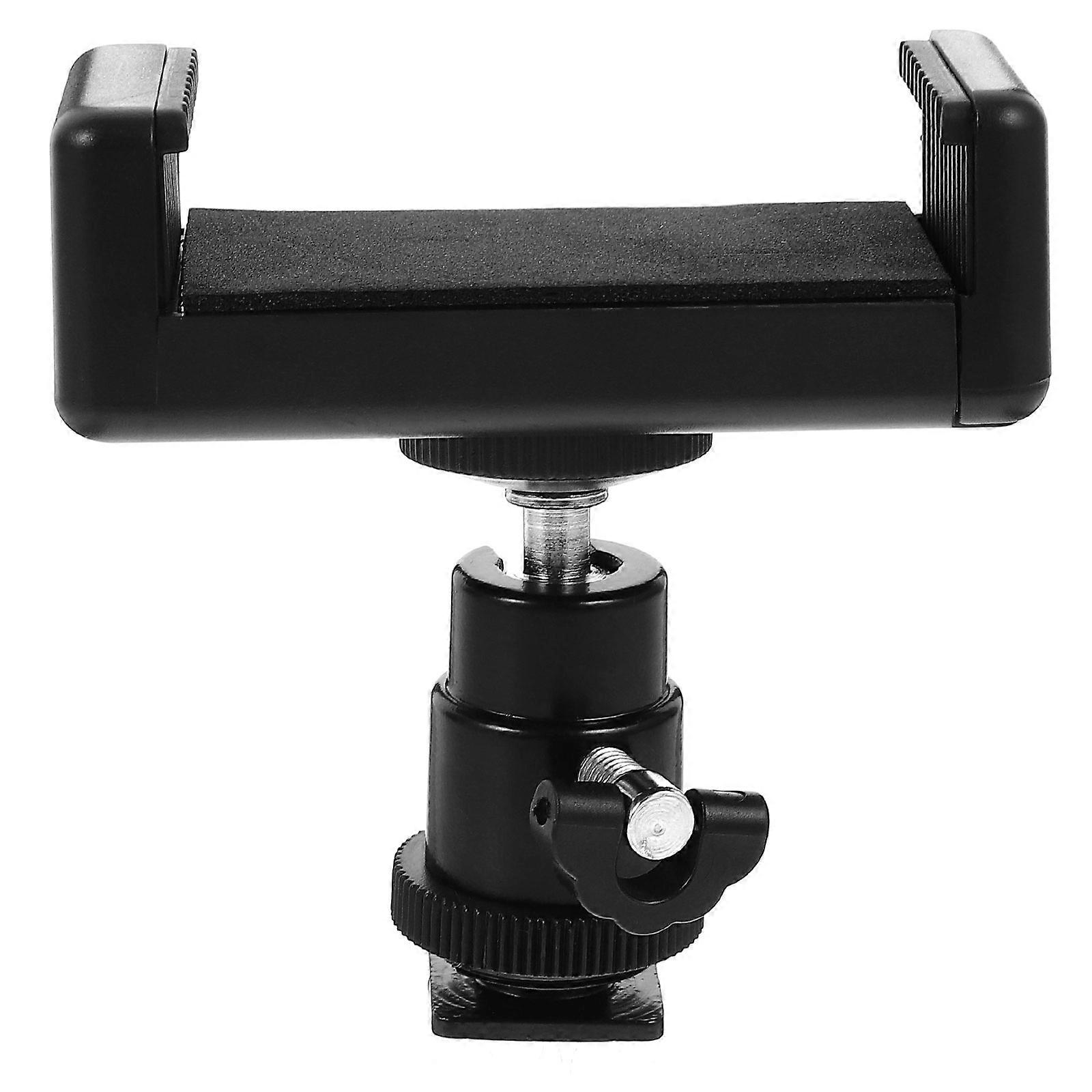 1PC Mobile Phone Clip Holder with 360 Degree Ball Head Hot Shoe Adapter Mount for Tripod Stand Clamp