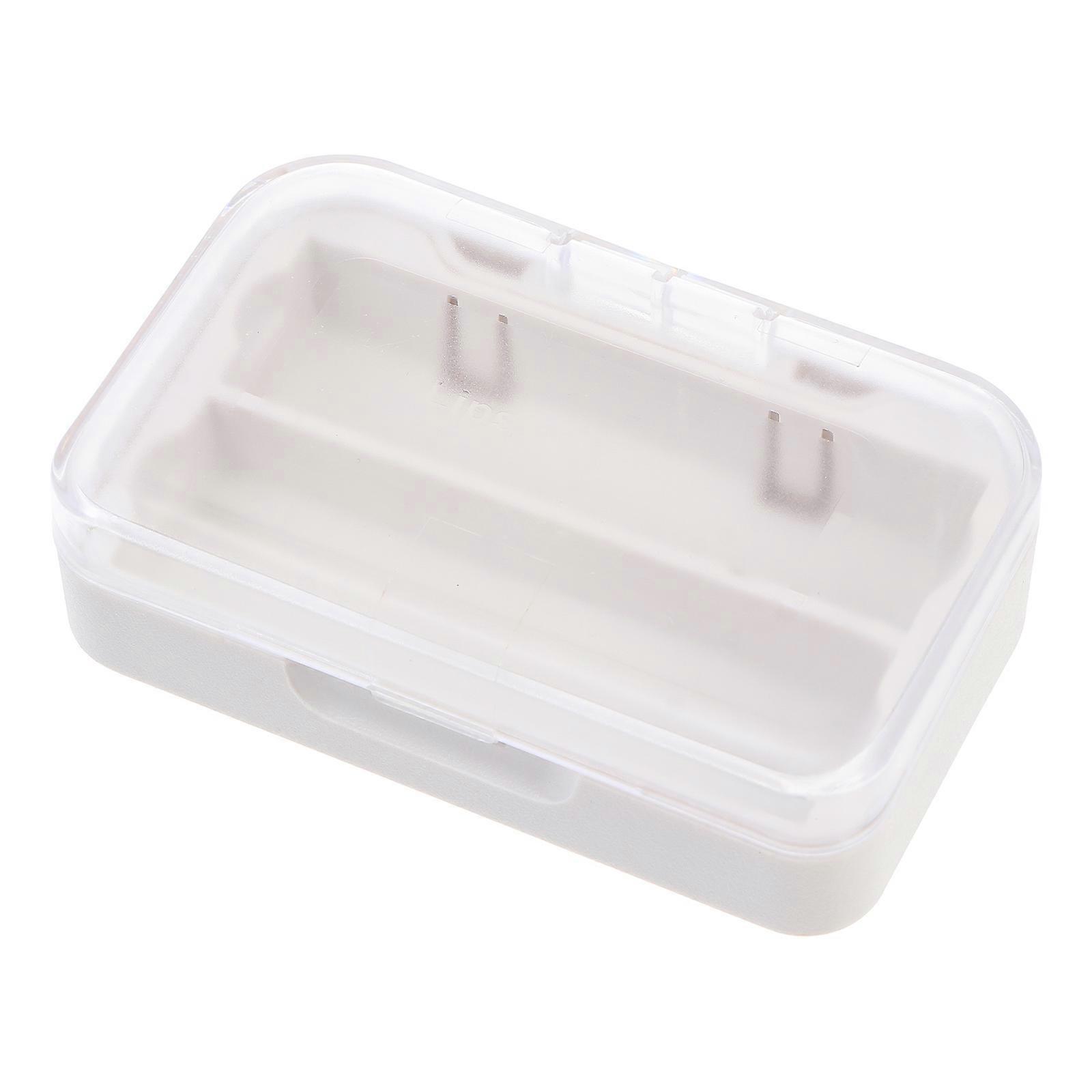 Lipstick Organizer With Mirror Portable Cosmetic Storage Box For Daily Use 9.8x6cm Plastic 1Pack