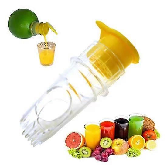 Lemon Juicer, Portable Manual Lime Juicer with Screw Top, Built-In Filter, Washable Reamer Tools