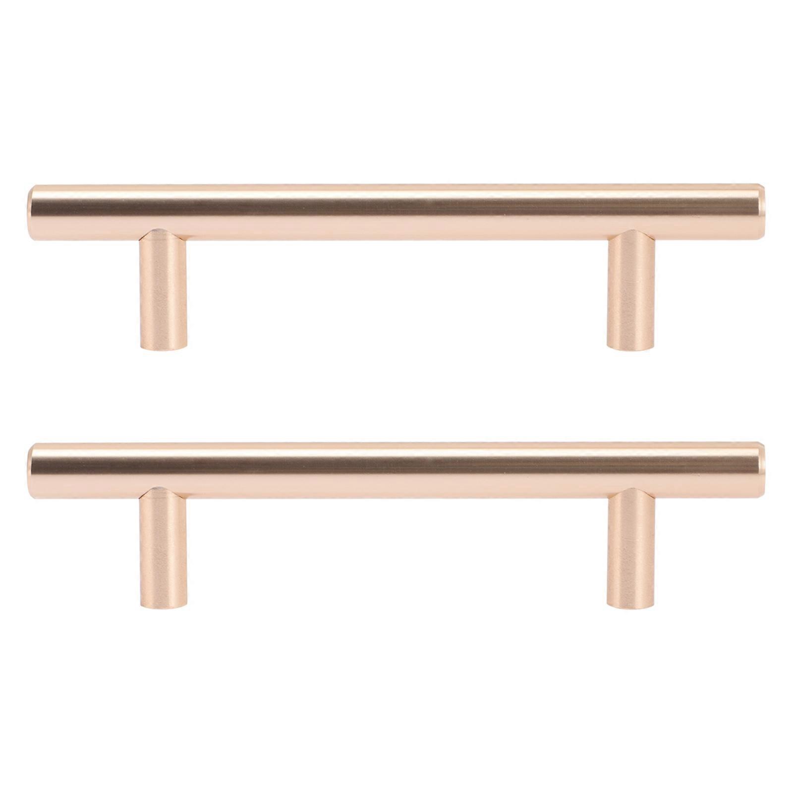 Cabinet Door Pulls Round Black Anti Rust Cabinet Pull Handle for Home Use 15x3 5cm 2Pcs