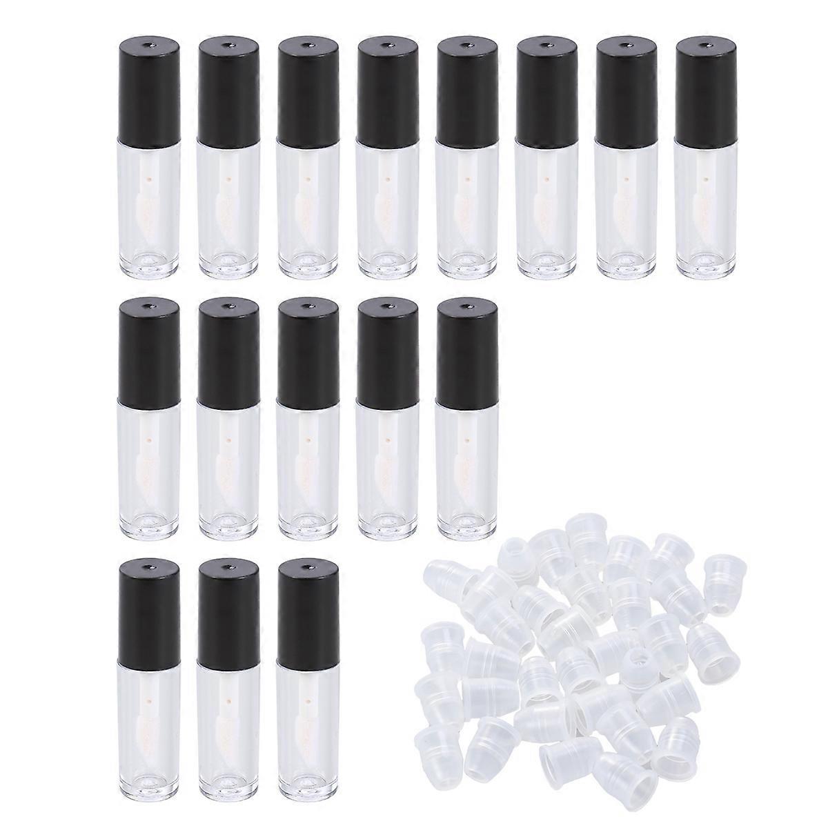 Lip Wand Bottles Empty Lip Gloss Tubes for Storage 30Pcs White Plastic