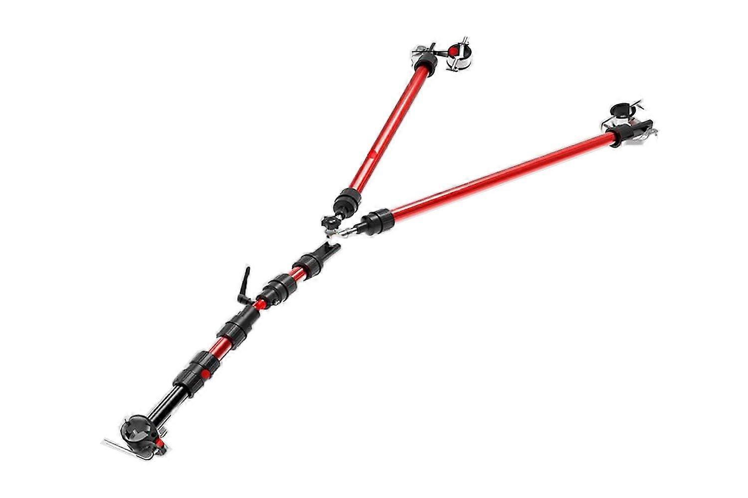 Bicycle trailer hitch, bicycle trailer coupler hitch, garden wagon, pets, tow bar 0.5 m, multiple sizes, red and black (A)