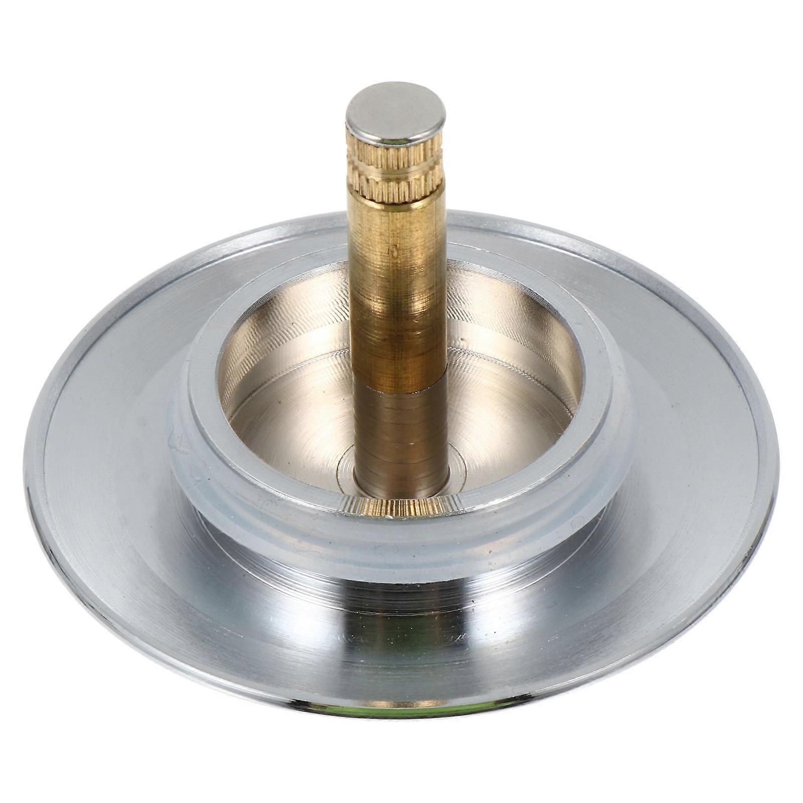 Silver Metal Sink Plug with Great Sealing Effect for Home Use Portable and Lightweight 9793084