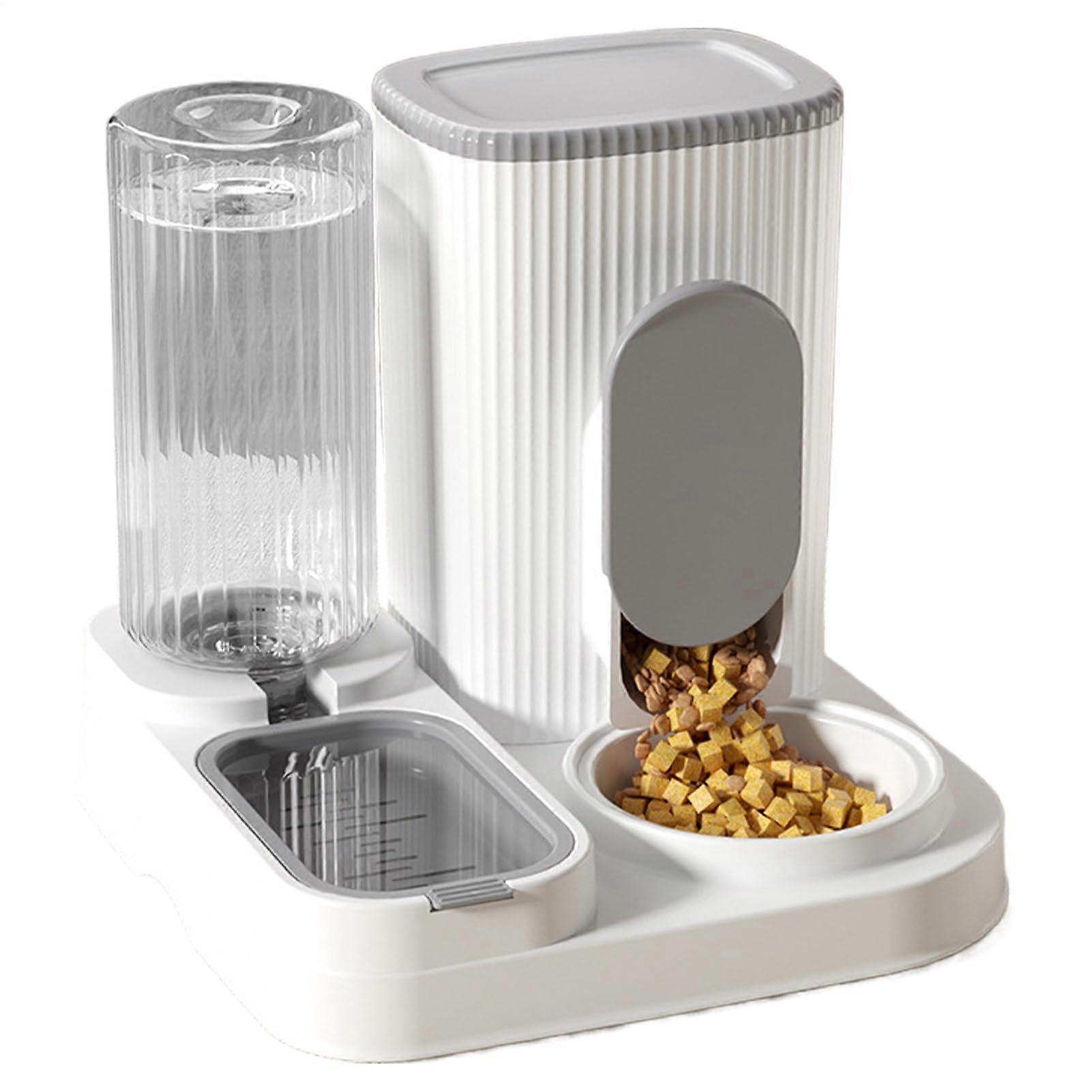 Automatic Cat Feeder – Large Capacity, 2in1 Food Supply, Removable Bowl