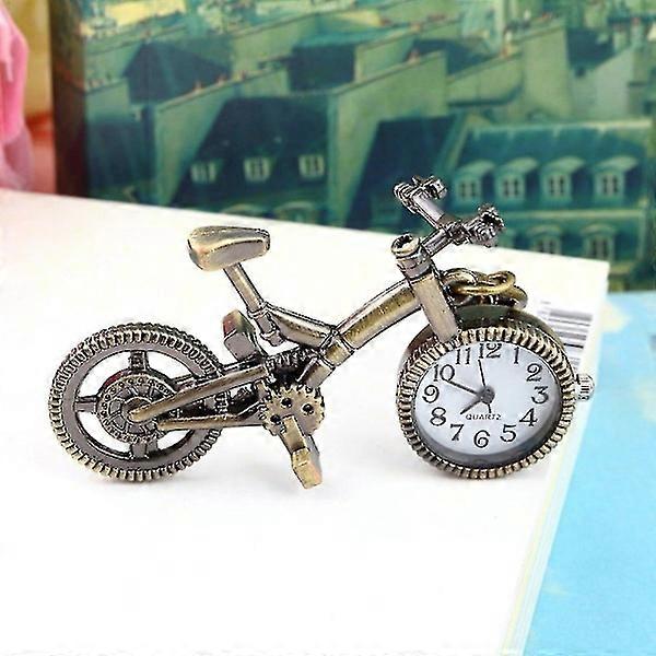 Pocket Watch with Bronze Alloy Chain, Bicycle Clock